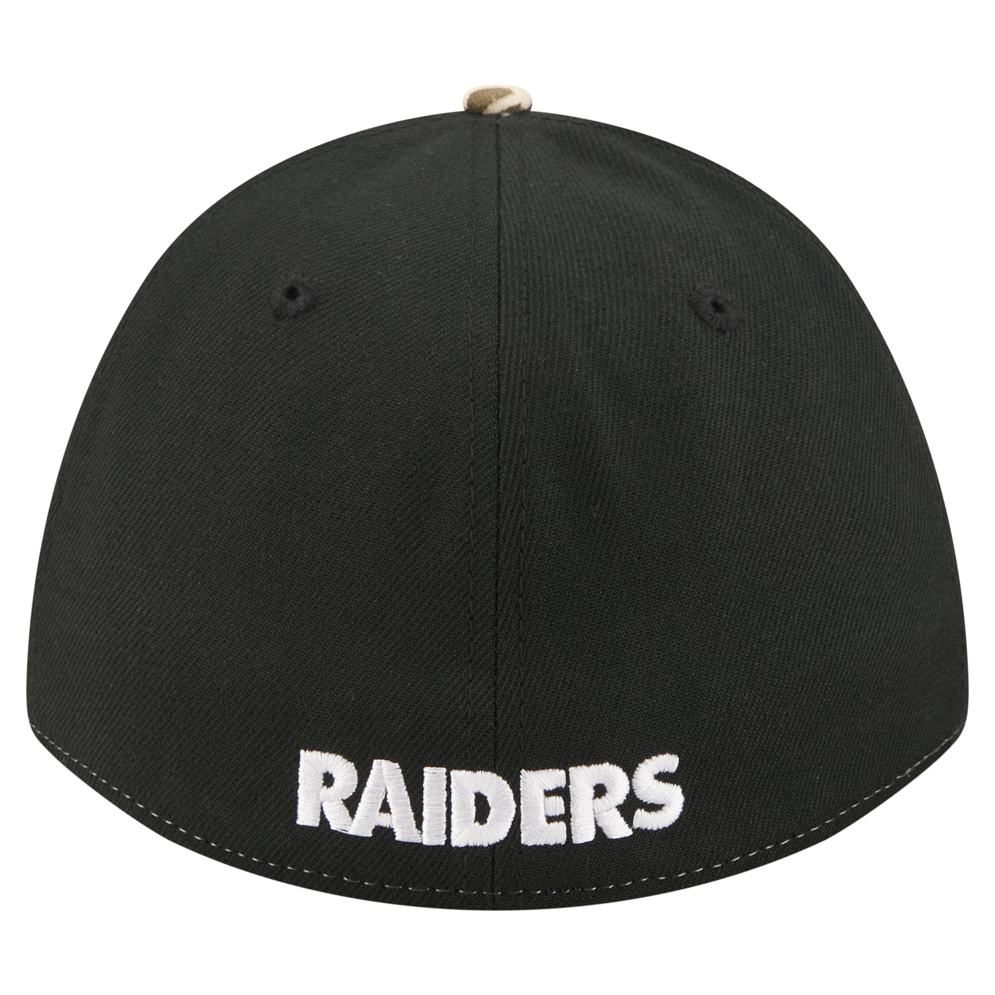 Men's New Era Camo/Black Las Vegas Raiders Team Collection RealTree 39THIRTY M-Crown A-Frame Flex Hat