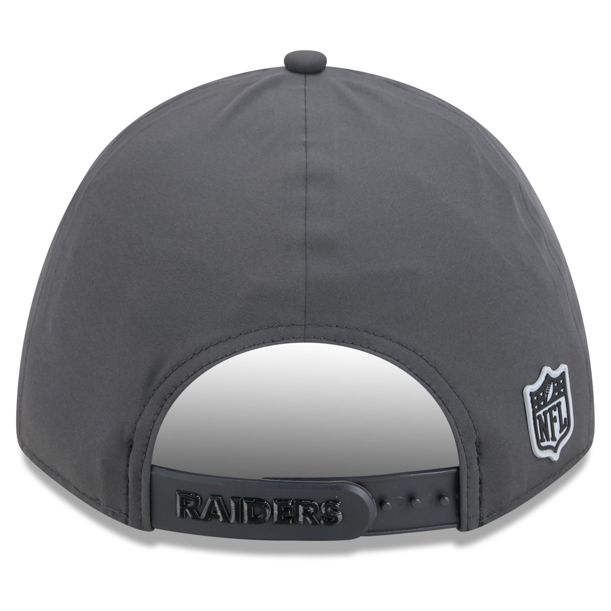 Casquette ajustable New Era 9FORTY M-Crown pour homme, couleur anthracite, Las Vegas Raiders 2026, idéale pour les temps froids.