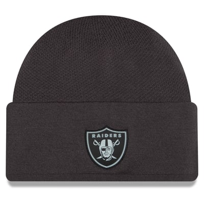 Las Vegas Raiders New Era 2026 Sideline Cold Weather  Skully Knit Hat - Charcoal