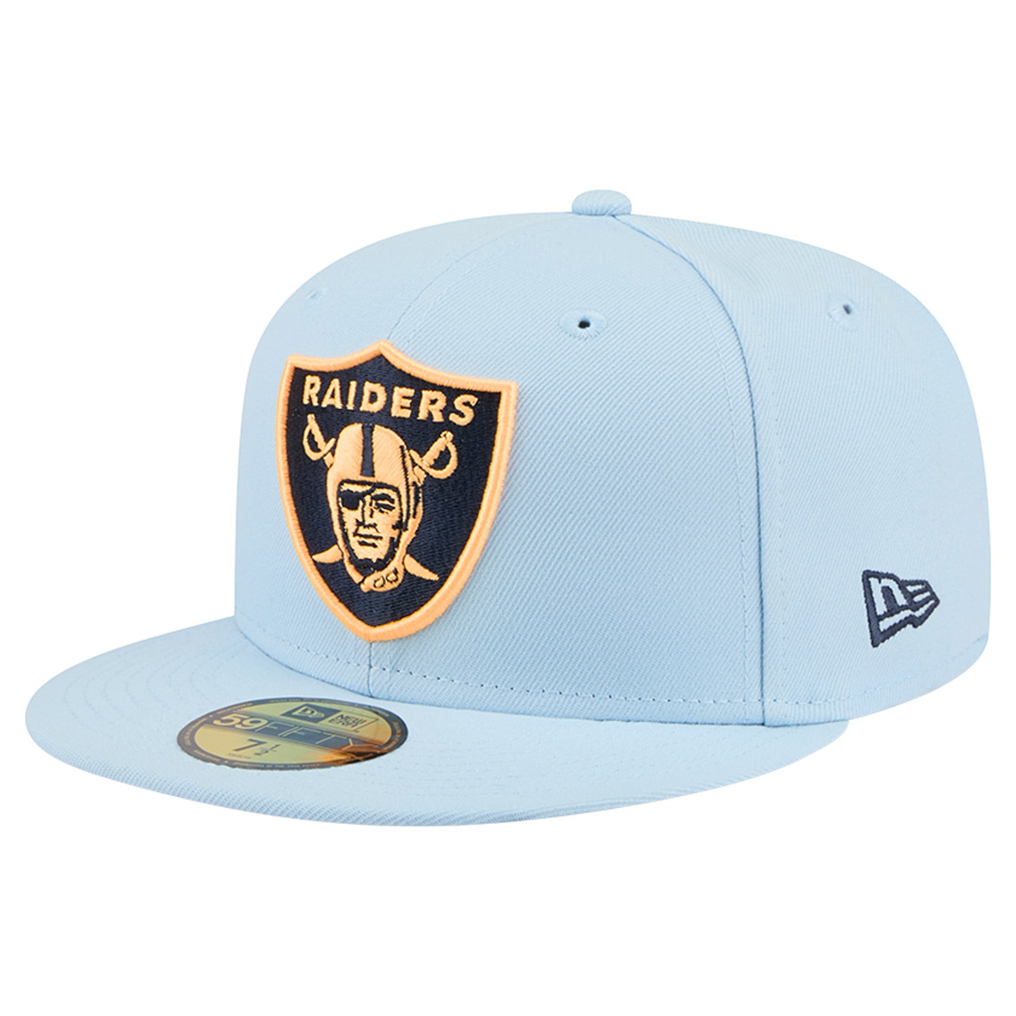 Men's New Era Coastal Blue Las Vegas Raiders 59FIFTY Fitted Hat