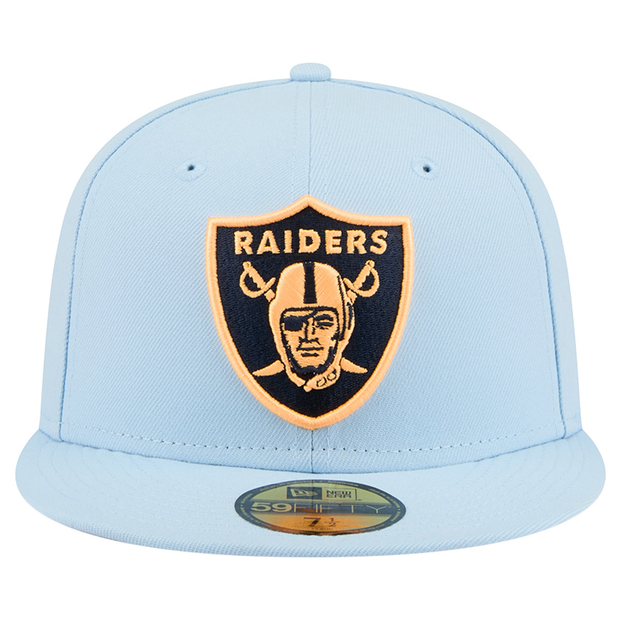 Men's New Era Coastal Blue Las Vegas Raiders 59FIFTY Fitted Hat