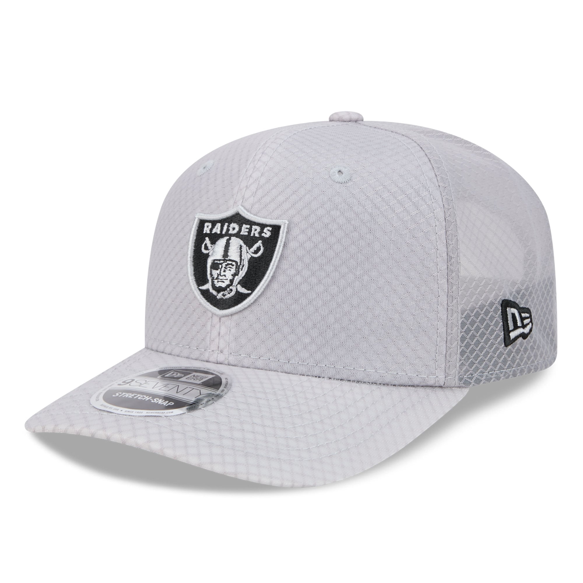 Casquette ajustable New Era grise Las Vegas Raiders 9SEVENTY pour homme