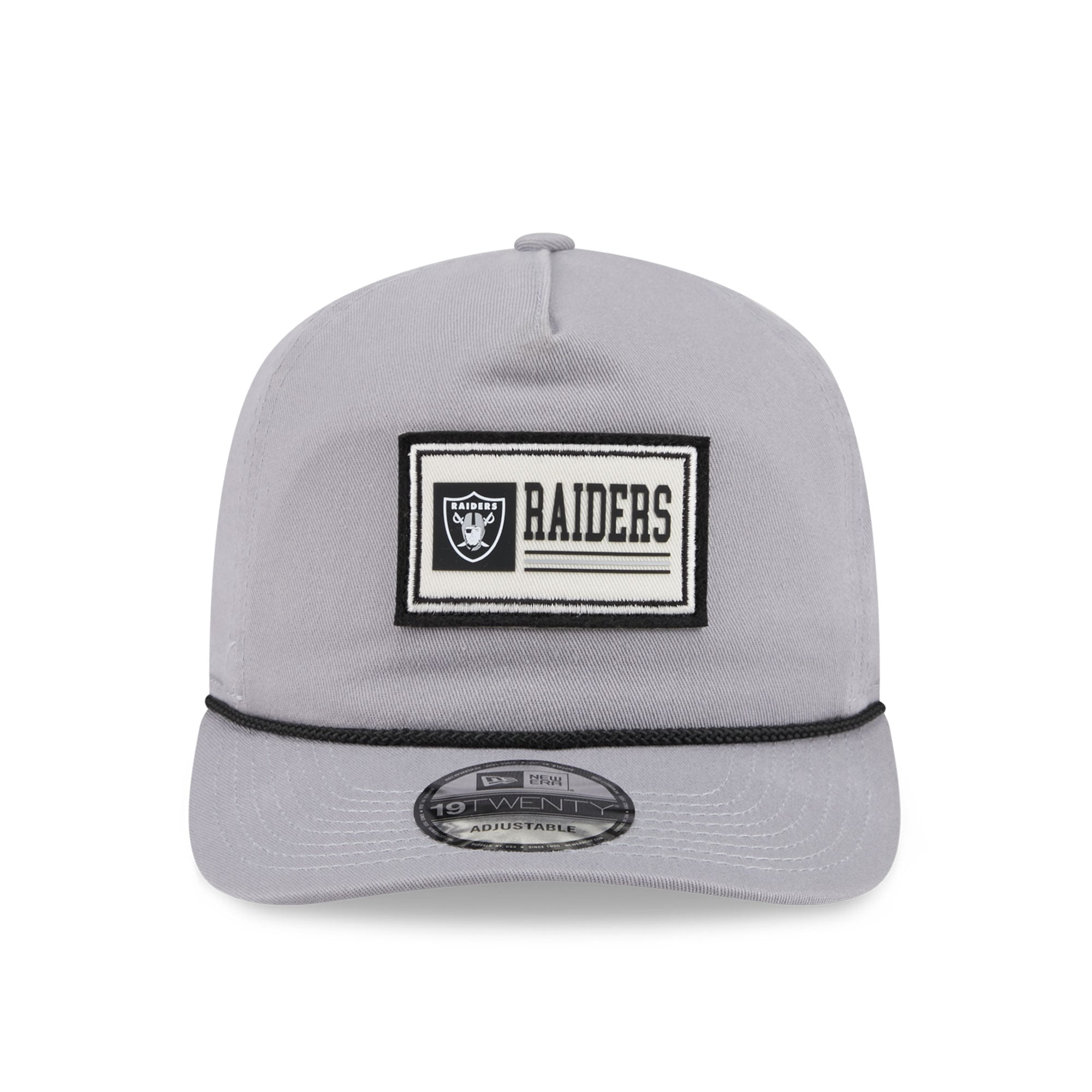 Casquette ajustable New Era grise Las Vegas Raiders pour homme, modèle 19TWENTY