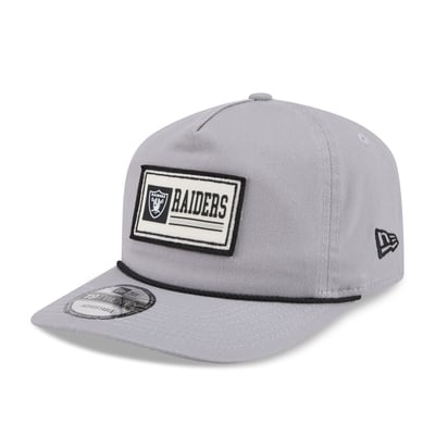 Las Vegas Raiders New Era Patch 19TWENTY Adjustable Hat - Gray