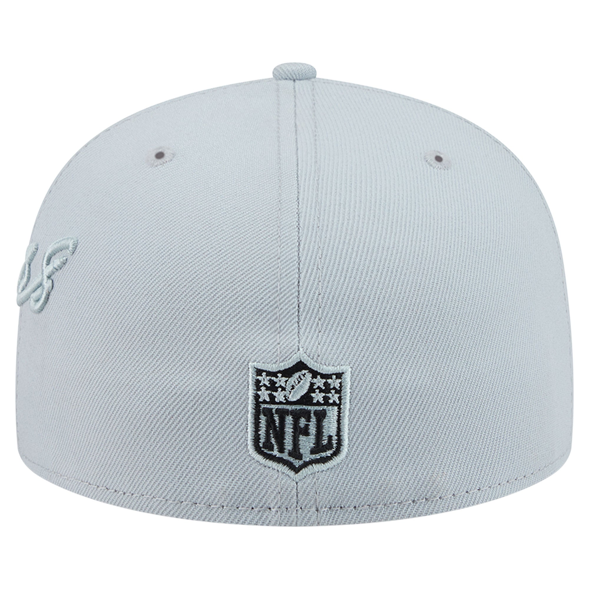 Casquette ajustée New Era 59FIFTY grise pour homme, logo Las Vegas Raiders.