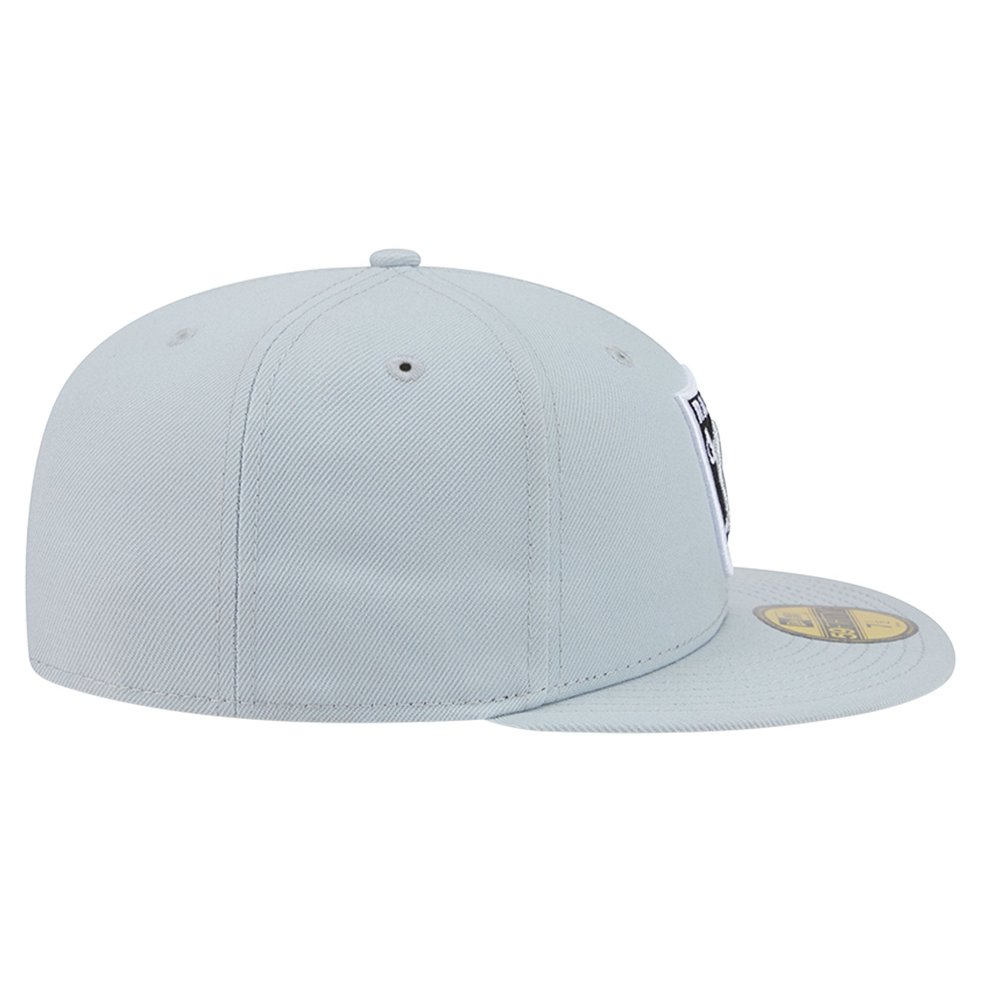 Casquette ajustée New Era 59FIFTY grise pour homme, logo Las Vegas Raiders.