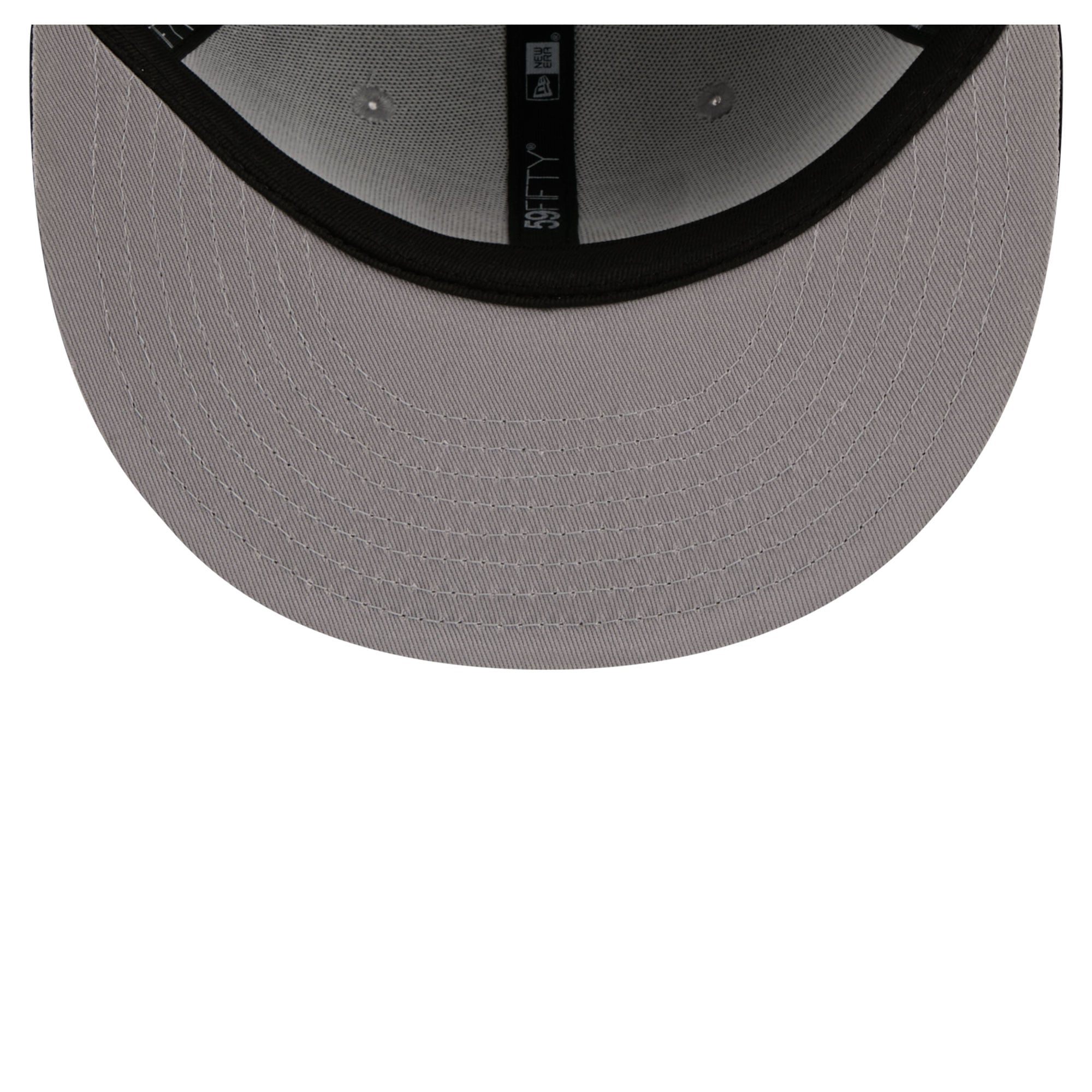 Men's New Era Silver/Black Las Vegas Raiders Shock 59FIFTY Fitted Hat