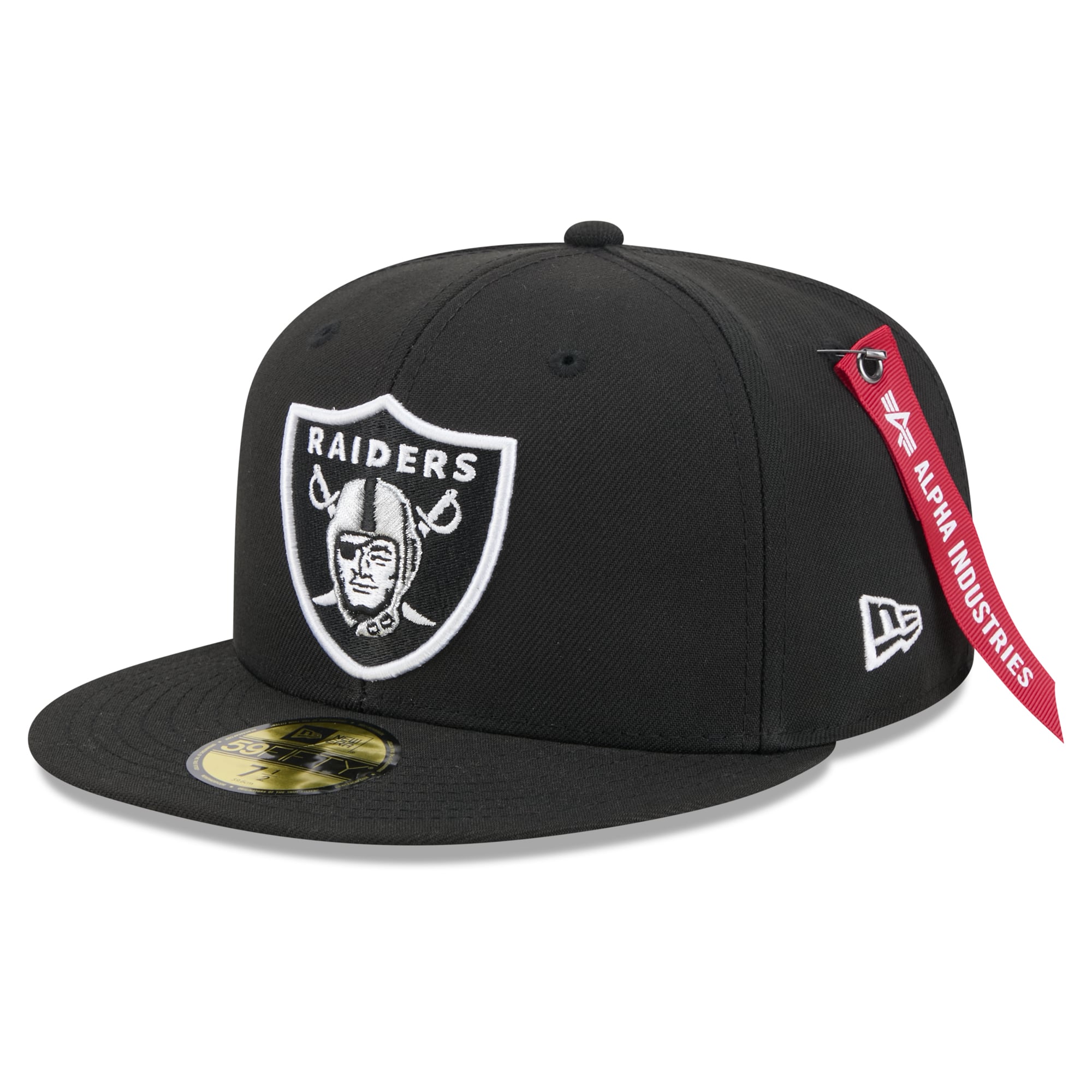 Casquette ajustée New Era x Alpha Industries noire Las Vegas Raiders 59FIFTY pour homme