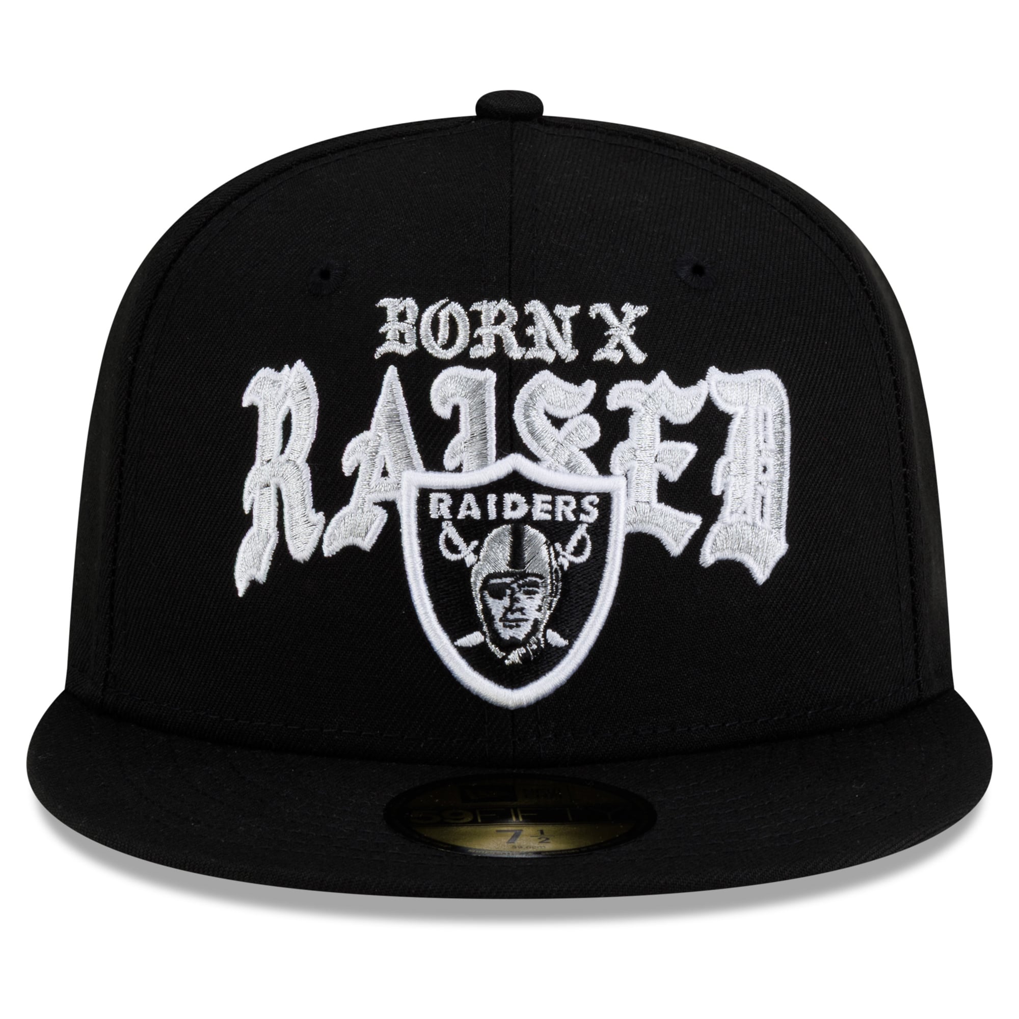 Men's New Era x Born Raised Black Las Vegas Raiders 59FIFTY Fitted Hat