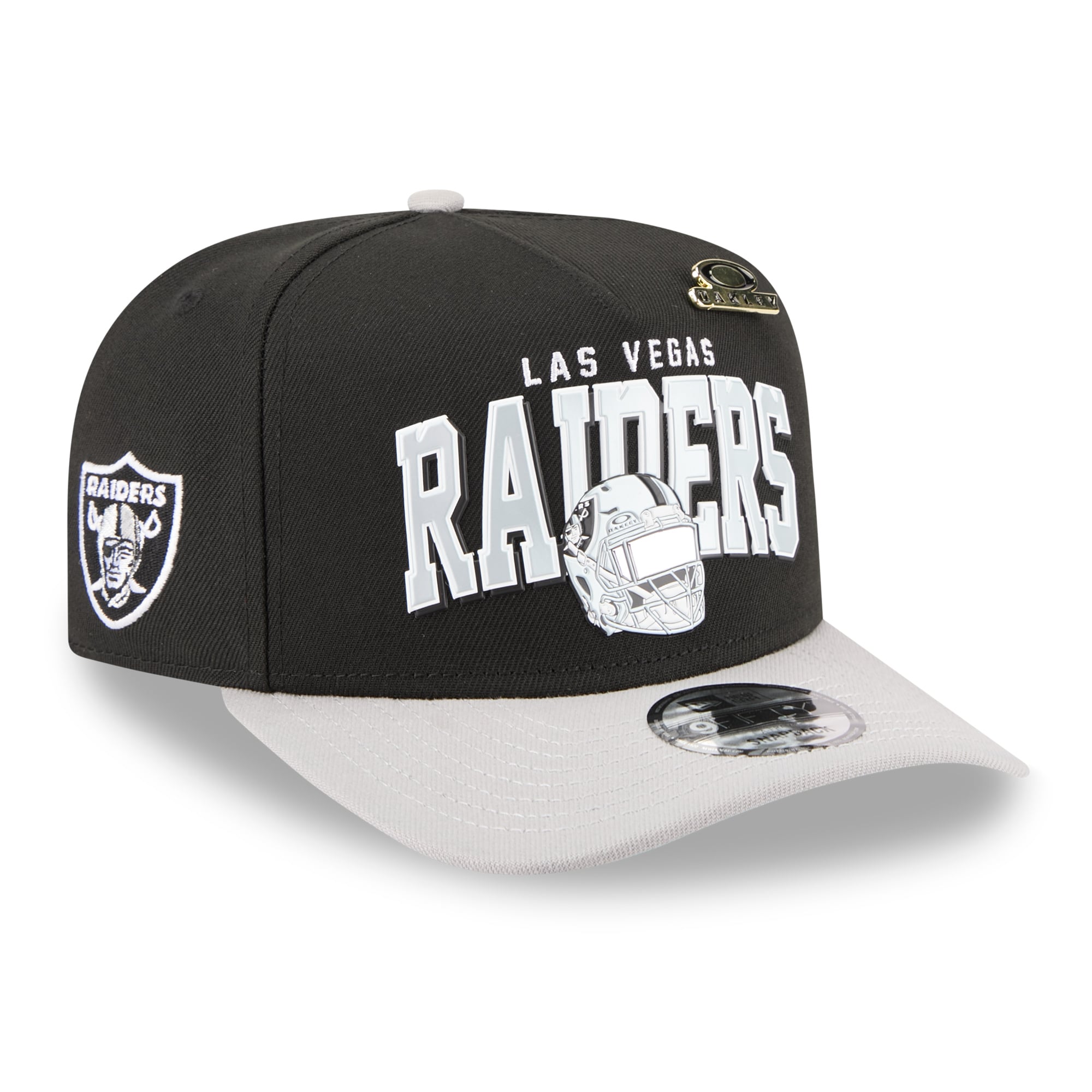 Men's New Era x Oakley Black Las Vegas Raiders 9FIFTY A-Frame Snapback Hat