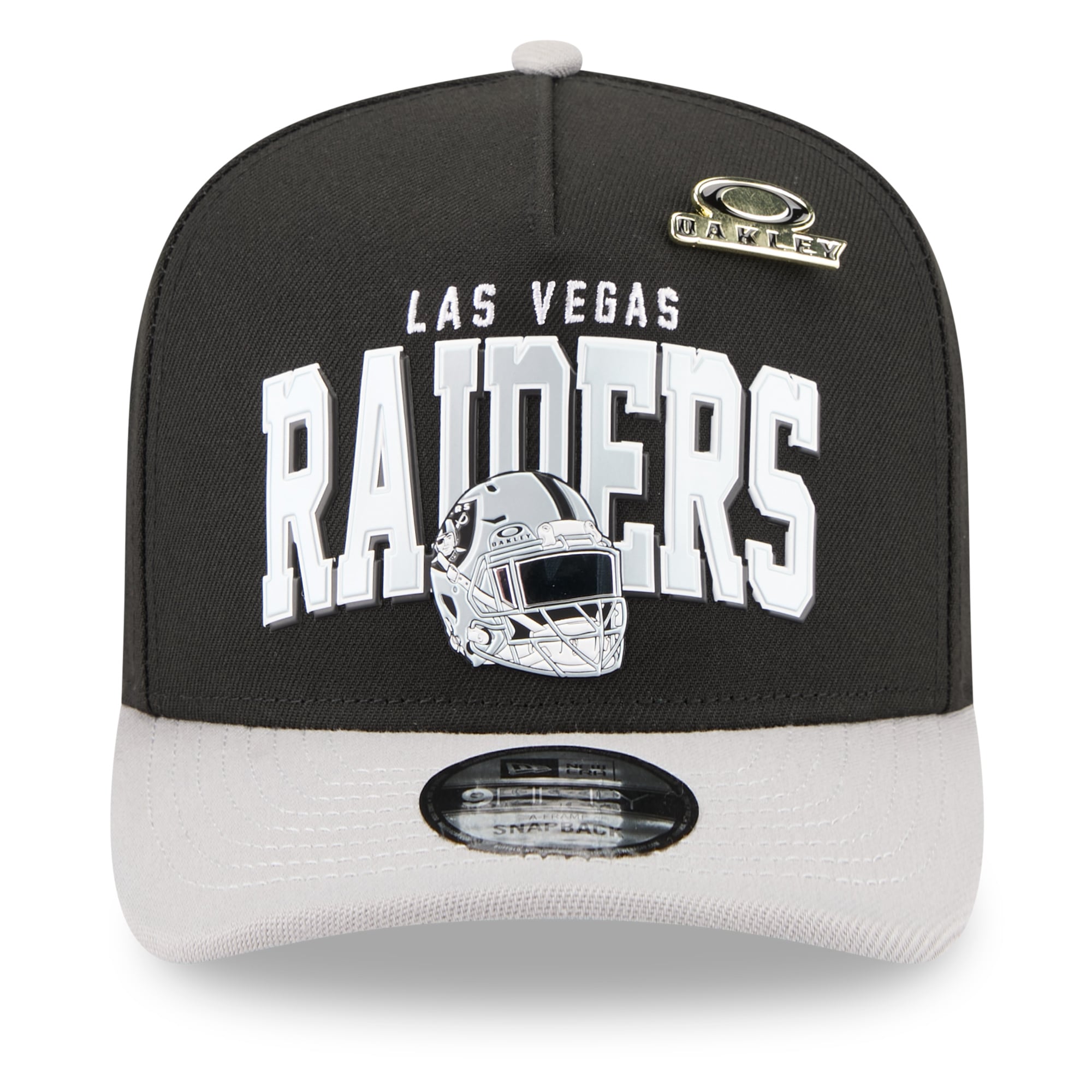 Men's New Era x Oakley Black Las Vegas Raiders 9FIFTY A-Frame Snapback Hat