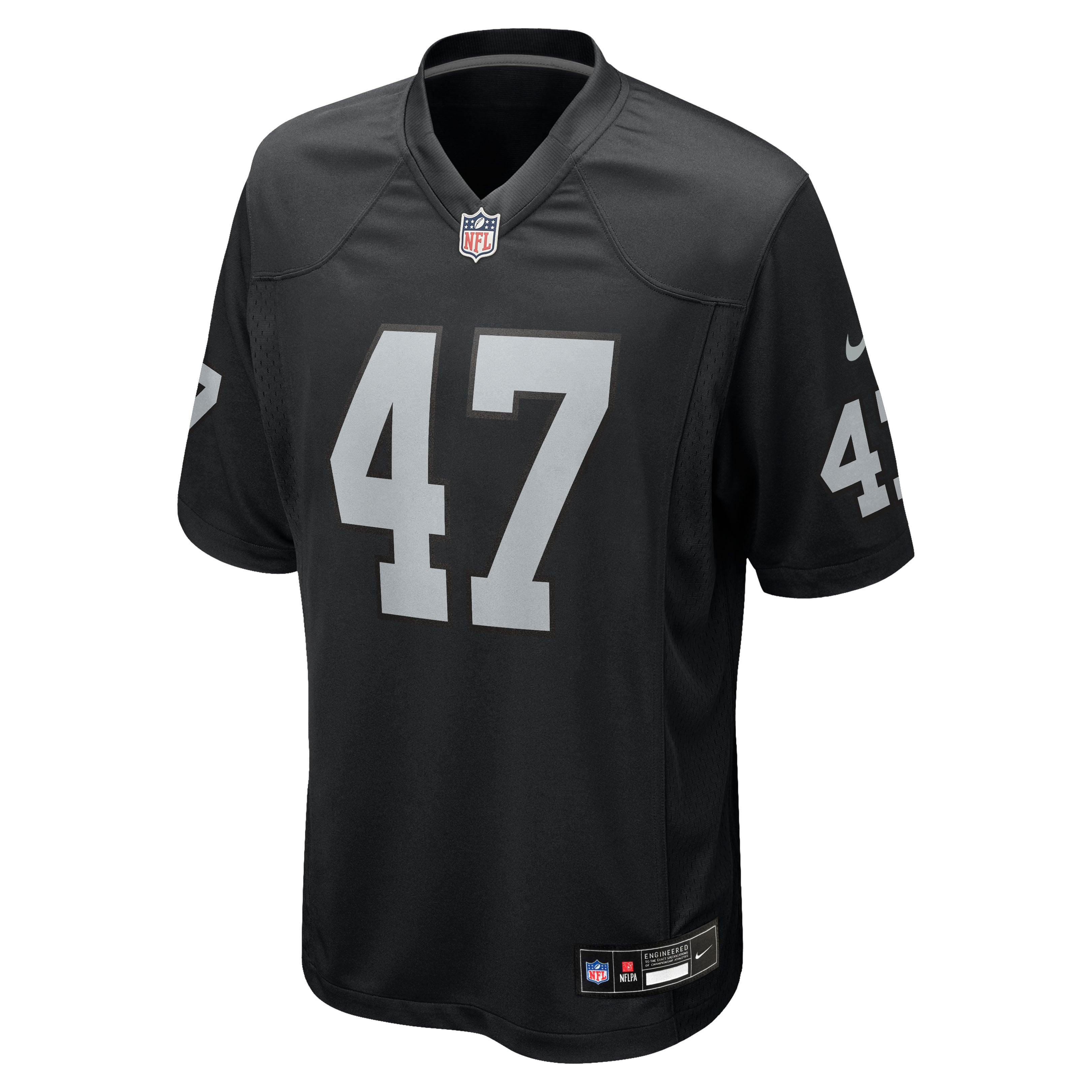 Maillot de match Nike Alex Ward noir pour homme, Las Vegas Raiders