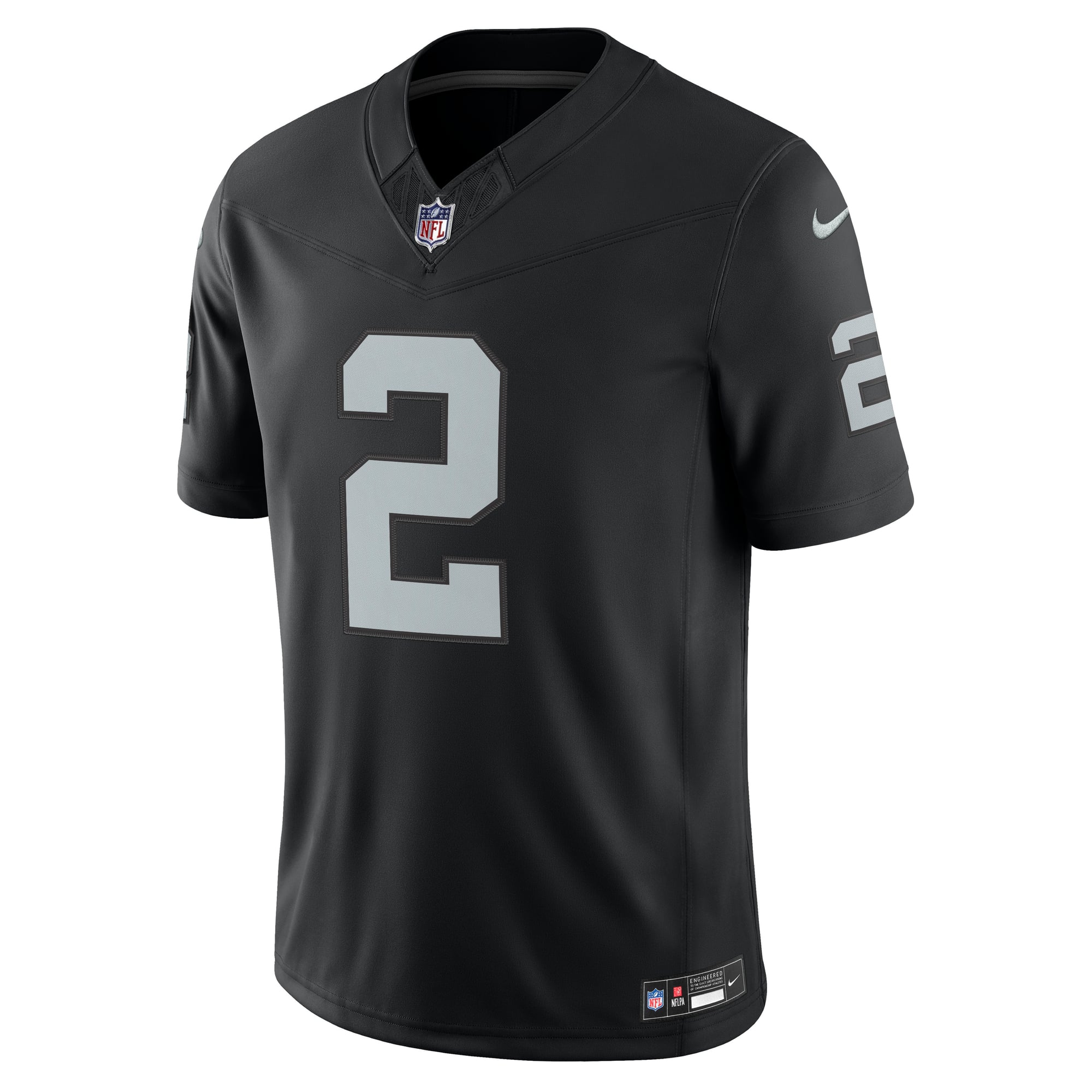 Maillot Nike Ashton Jeanty noir Las Vegas Raiders Team Vapor F.U.S.E. Stitched Limited pour homme