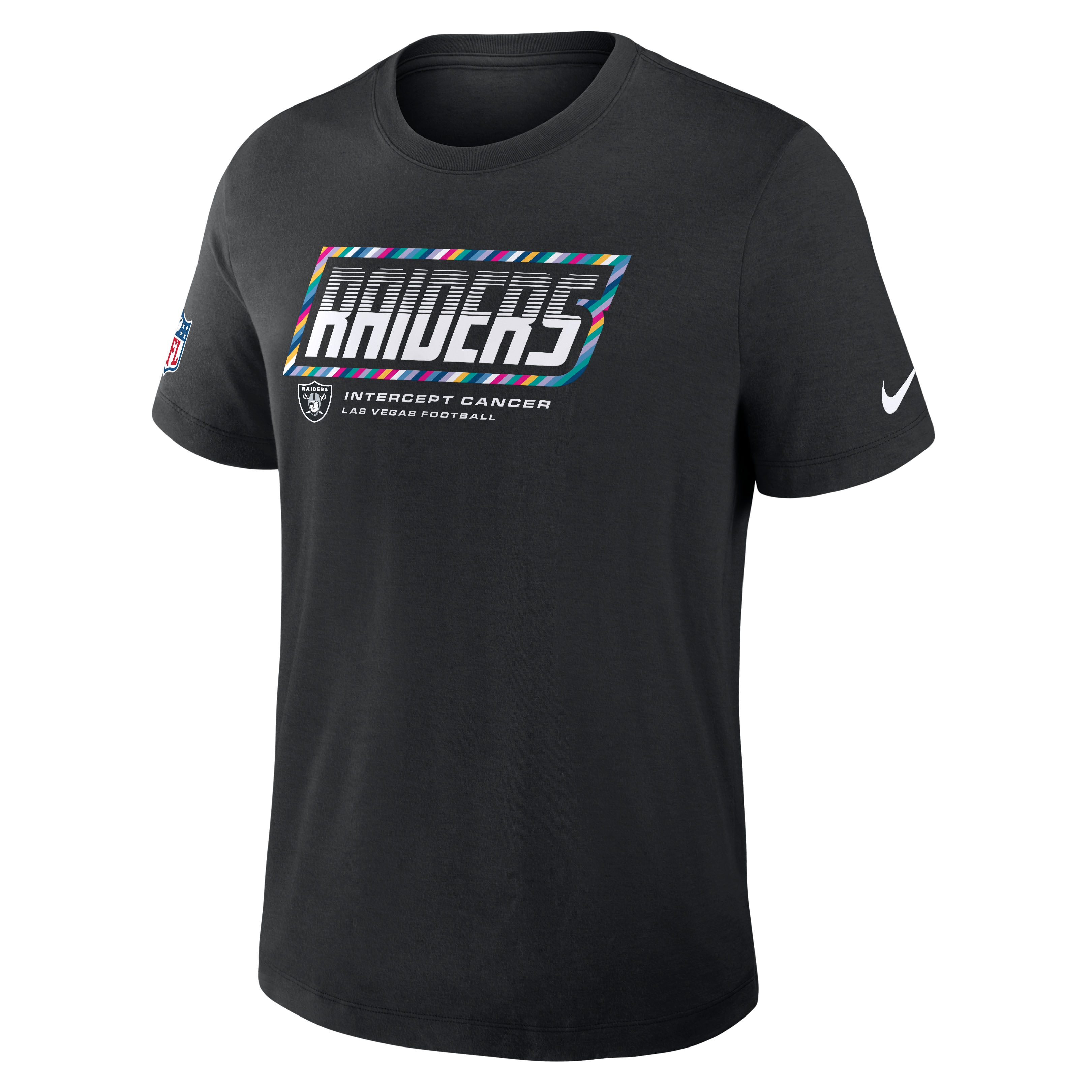 Men's Nike Black Las Vegas Raiders 2026 NFL Crucial Catch Tri-Blend Dri-FIT T-Shirt