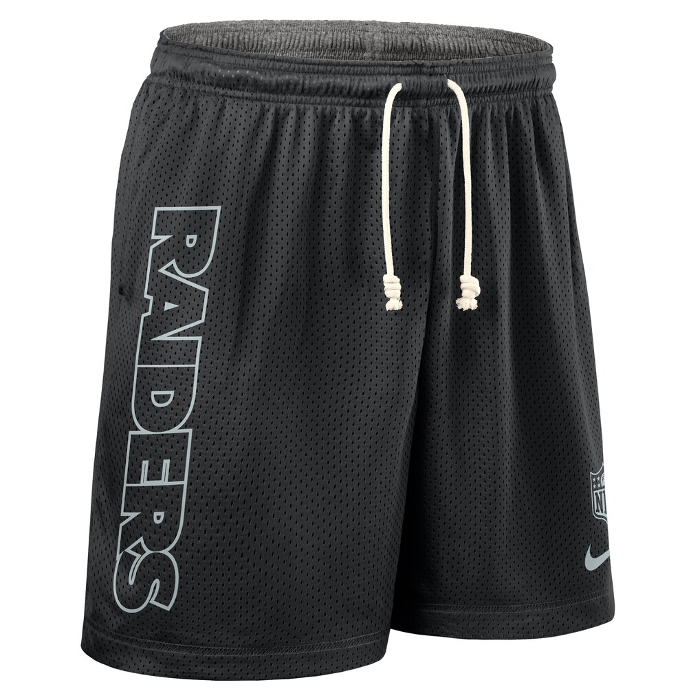 Las Vegas Raiders Nike Sideline Reversible Performance Shorts - Black