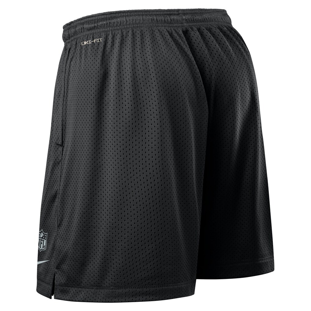 Las Vegas Raiders Nike Sideline Reversible Performance Shorts - Black