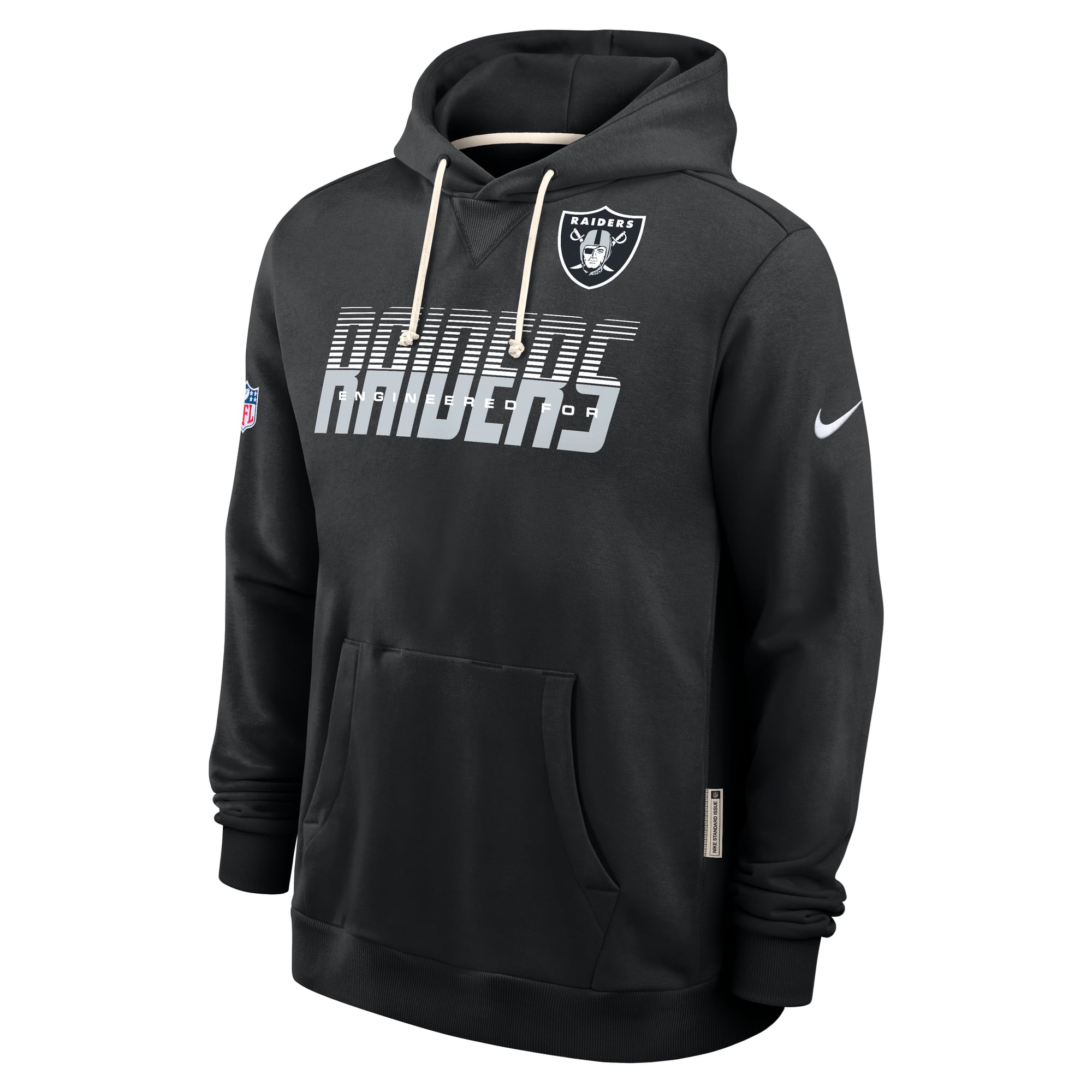 Men's Nike Black Las Vegas Raiders Sideline Standard Issue Top Prospect Dri-FIT Hoodie