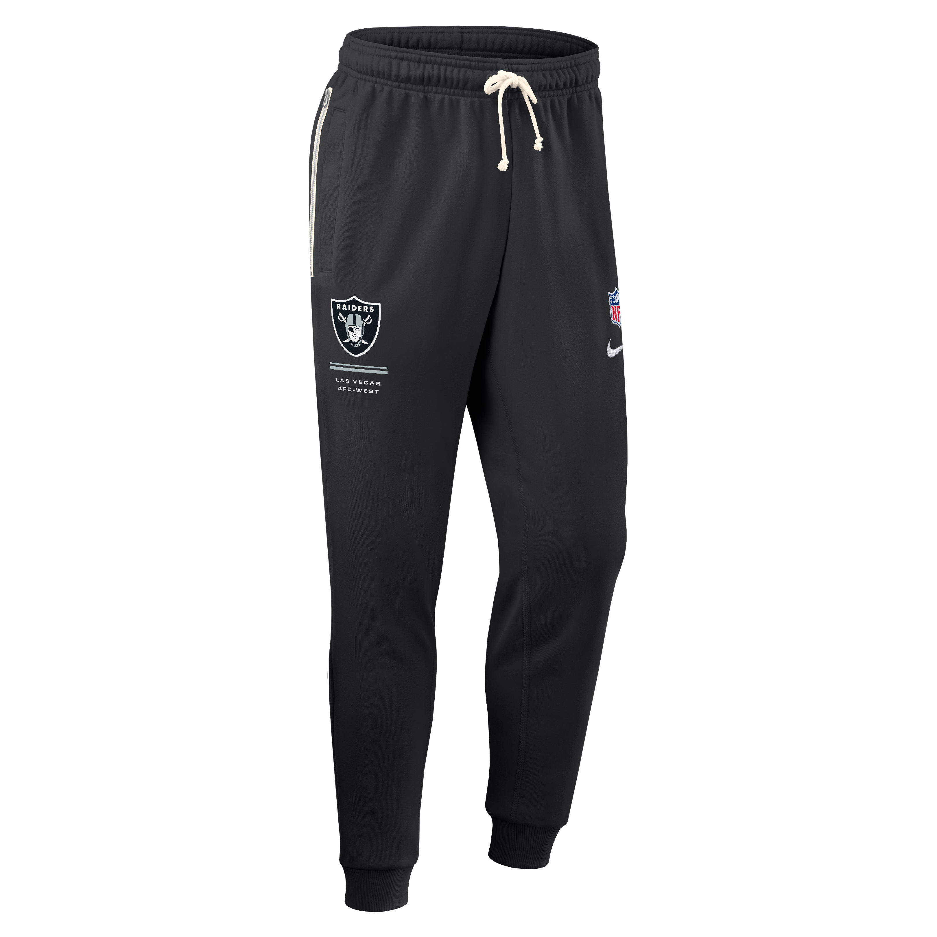 Men's Nike Black Las Vegas Raiders Sideline Standard Issue Touchback Kick Dri-FIT Taper Pants