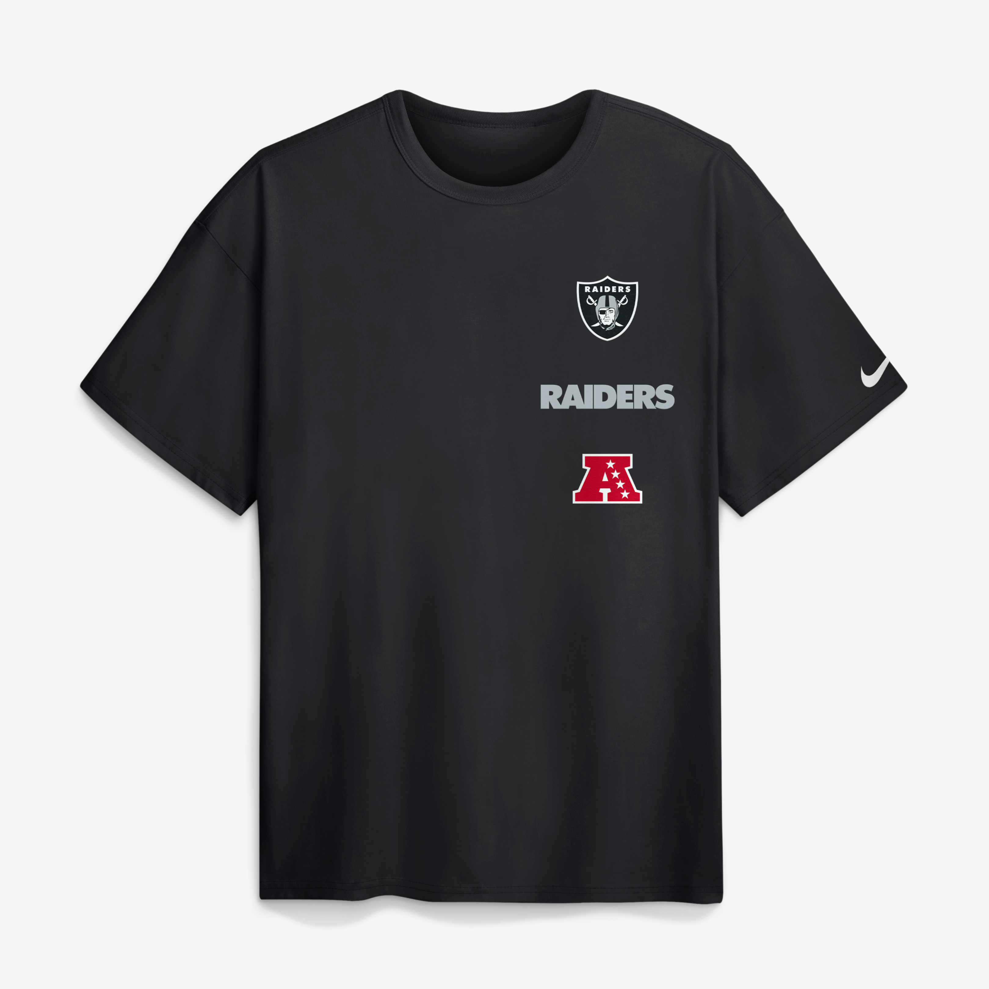 T-shirt Nike Max90 The Forward noir pour homme, Las Vegas Raiders.