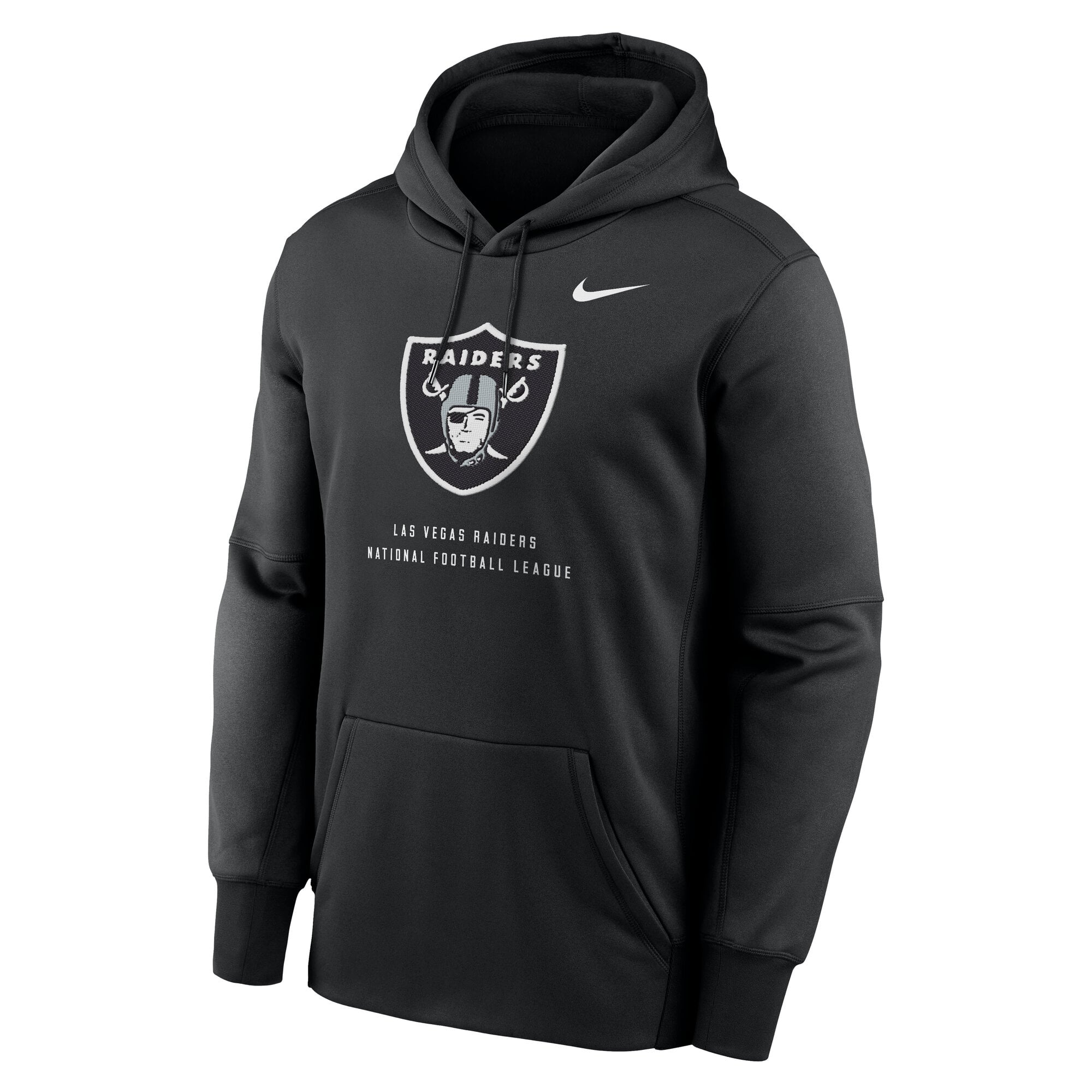Men's Nike Black Las Vegas Raiders Toss Sweep Therma-FIT Hoodie