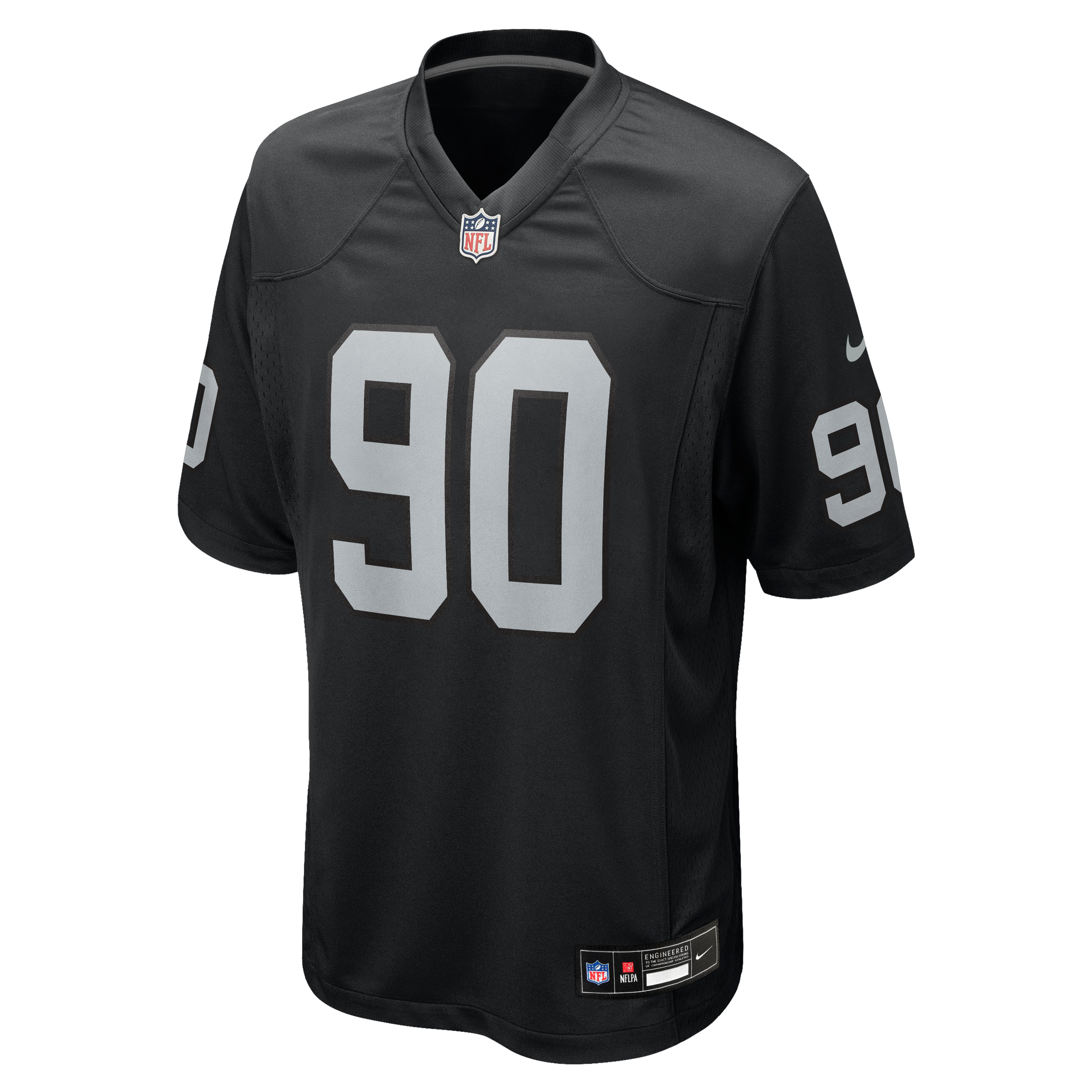 Maillot de match Nike Brandon Cleveland noir des Raiders Las Vegas pour homme