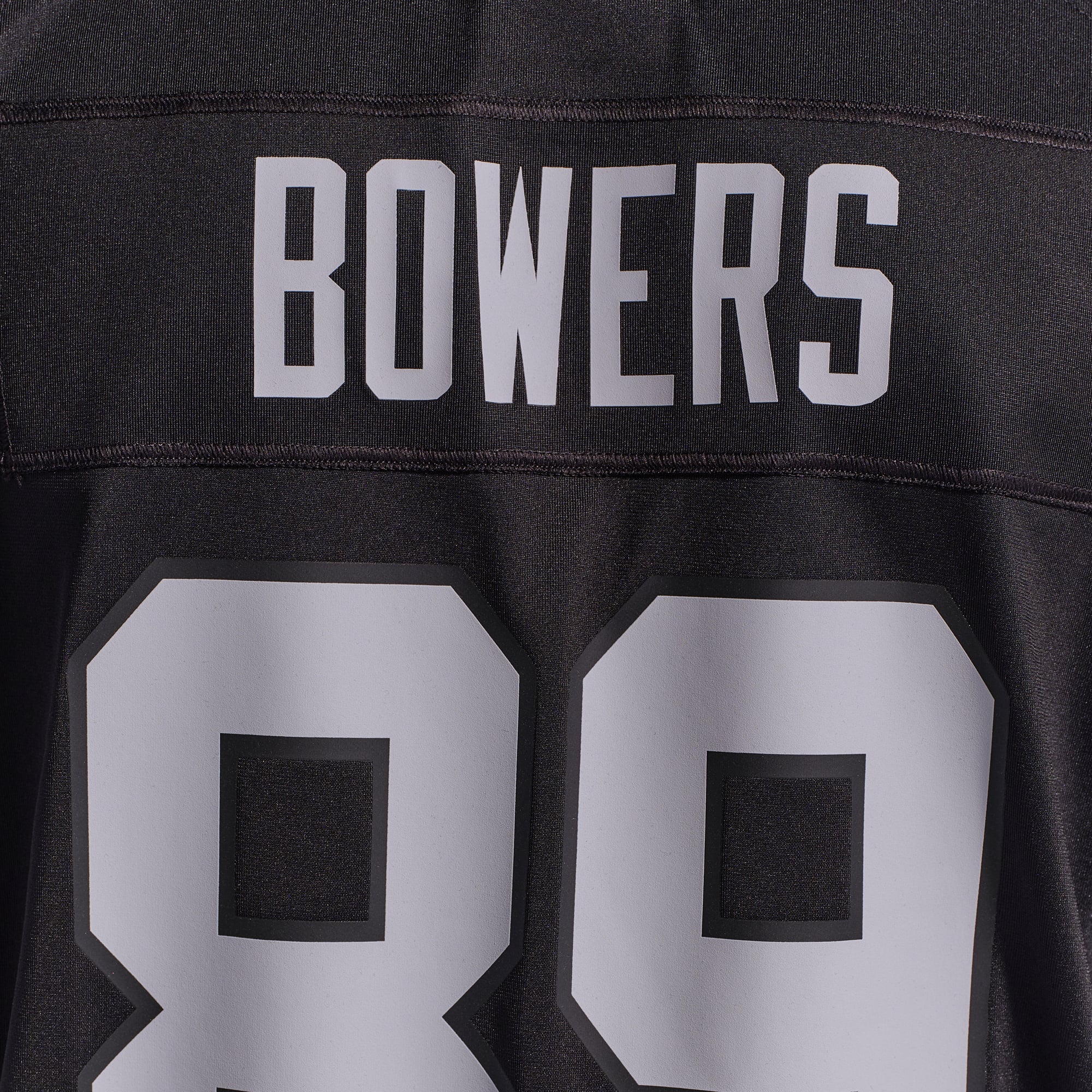 Maillot de jeu Nike Brock Bowers pour homme, noir, Las Vegas Raiders