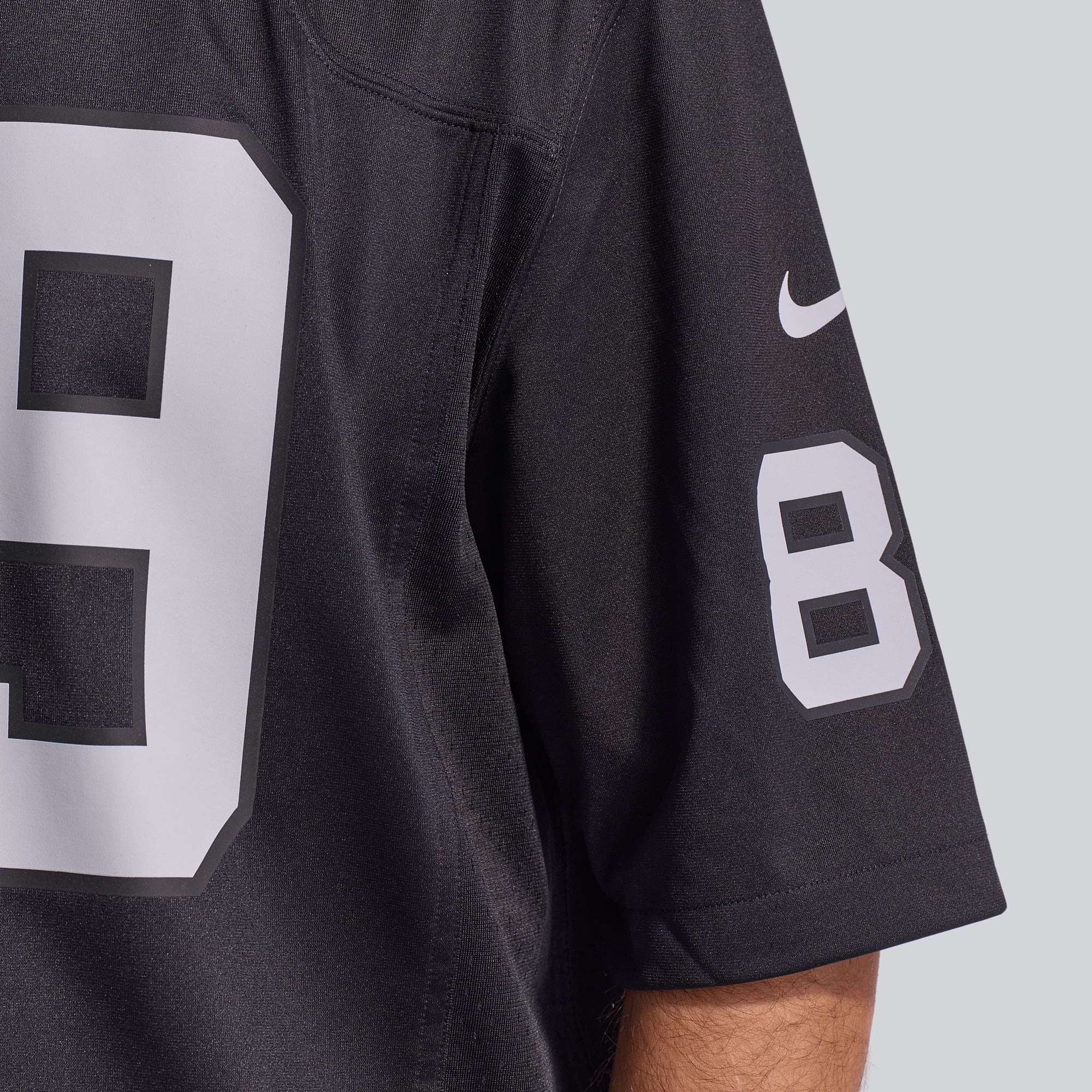 Maillot de jeu Nike Brock Bowers pour homme, noir, Las Vegas Raiders