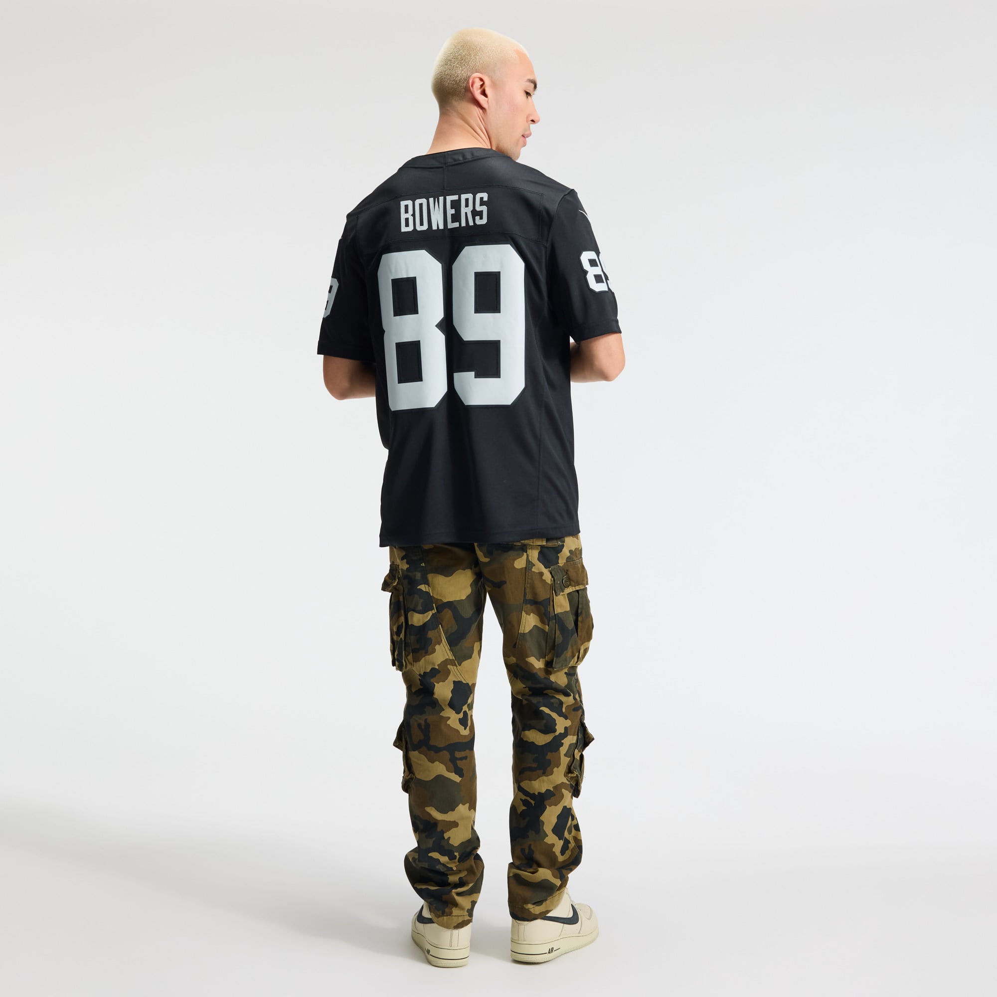Maillot Nike Brock Bowers noir Las Vegas Raiders Team Vapor F.U.S.E. édition limitée cousue