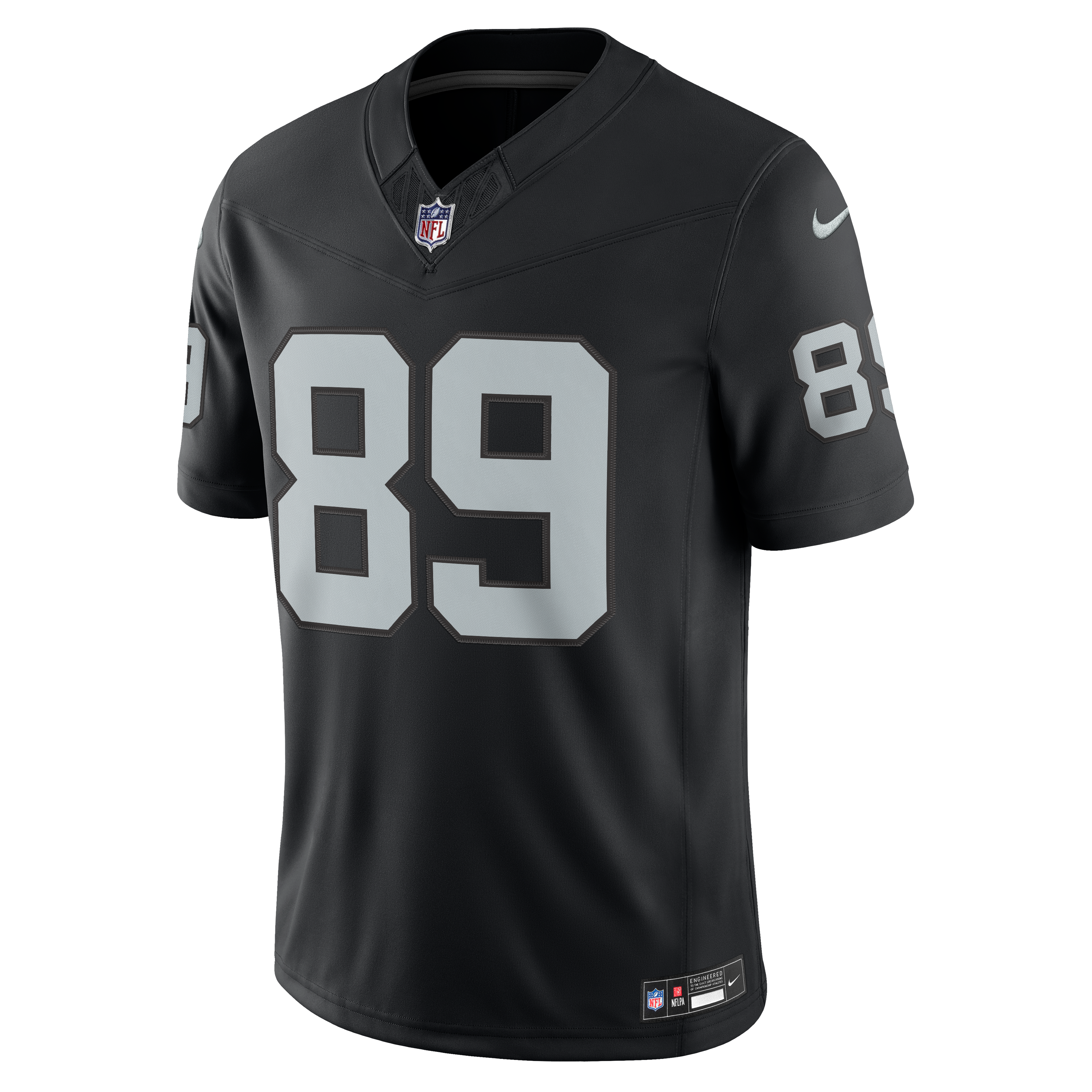 Maillot Nike Brock Bowers noir Las Vegas Raiders Team Vapor F.U.S.E. édition limitée cousue