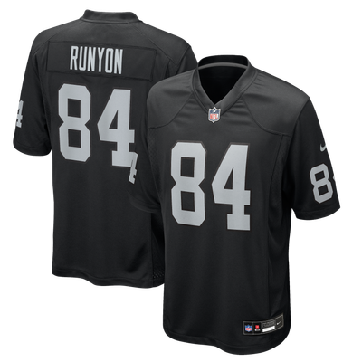 Carter Runyon Las Vegas Raiders Nike Team Game Jersey - Black