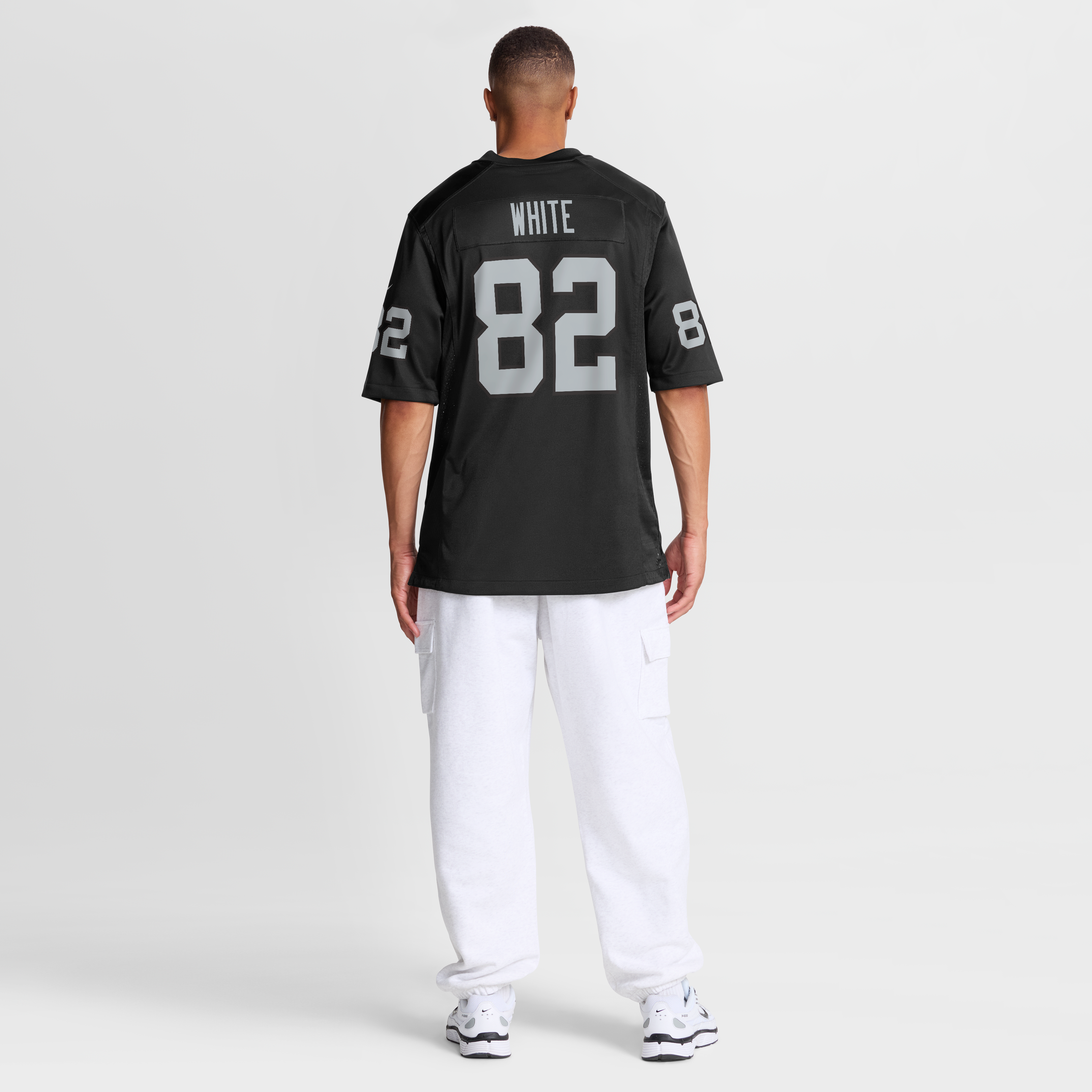 Men's Nike Cody White Black Las Vegas Raiders Team Game Jersey