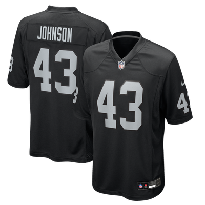 Dalton Johnson Las Vegas Raiders Nike Team Game Jersey - Black