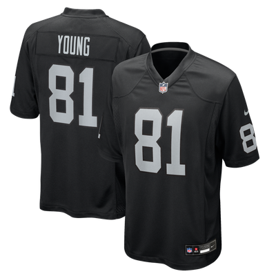 Dareke Young Las Vegas Raiders Nike Team Game Jersey - Black