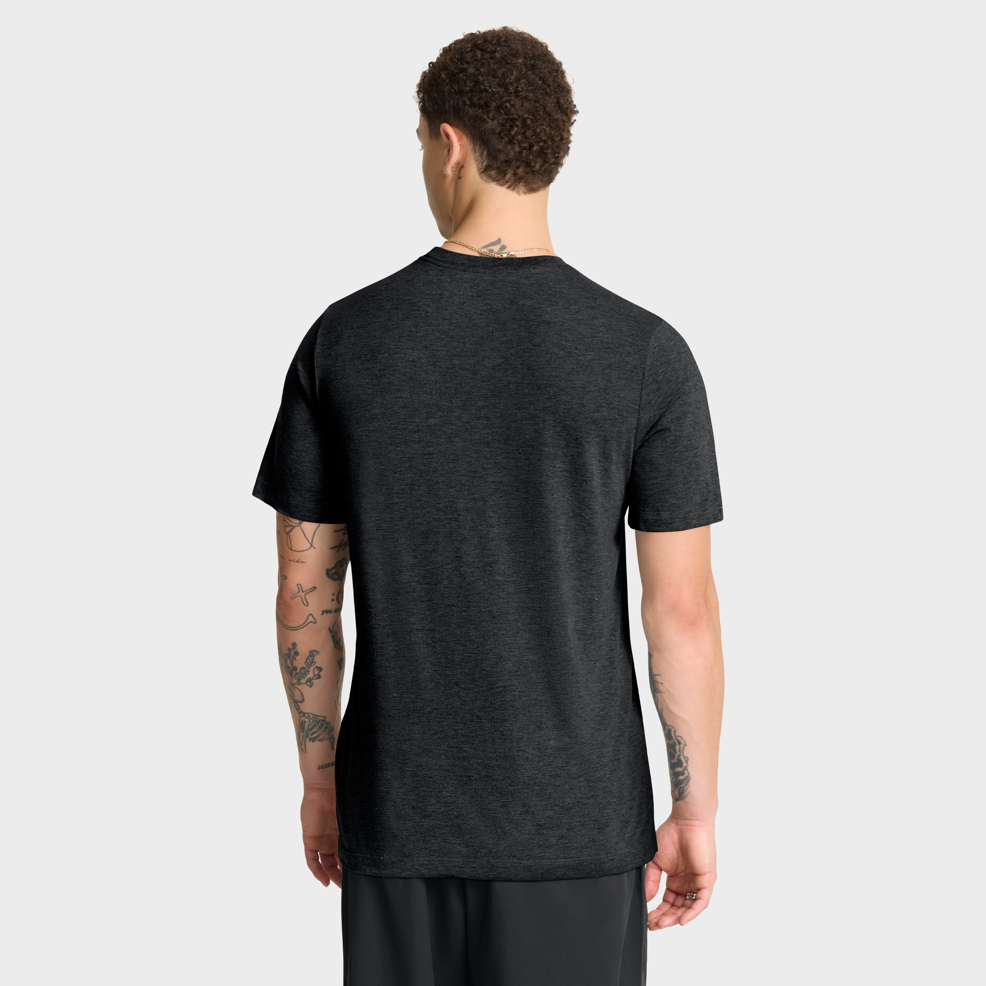 Men's Nike Heather Black Las Vegas Raiders Rewind Tri-Blend T-Shirt
