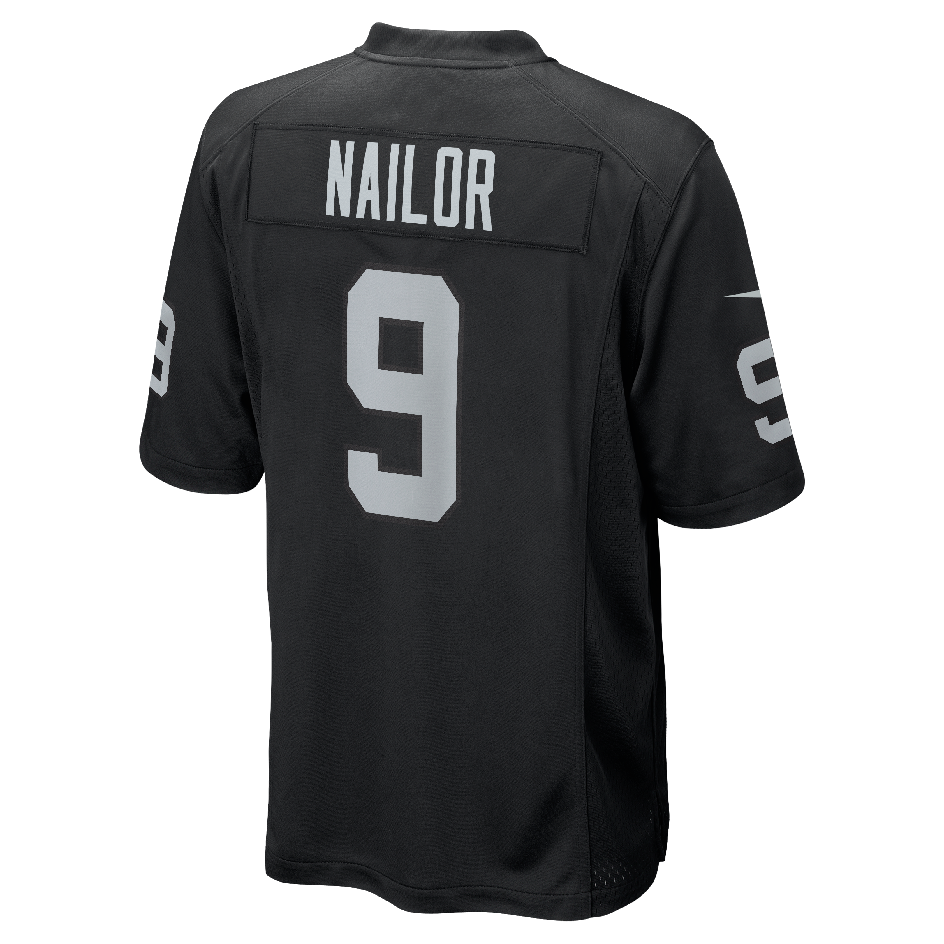Maillot de match Nike Jalen Nailor noir pour homme, Las Vegas Raiders