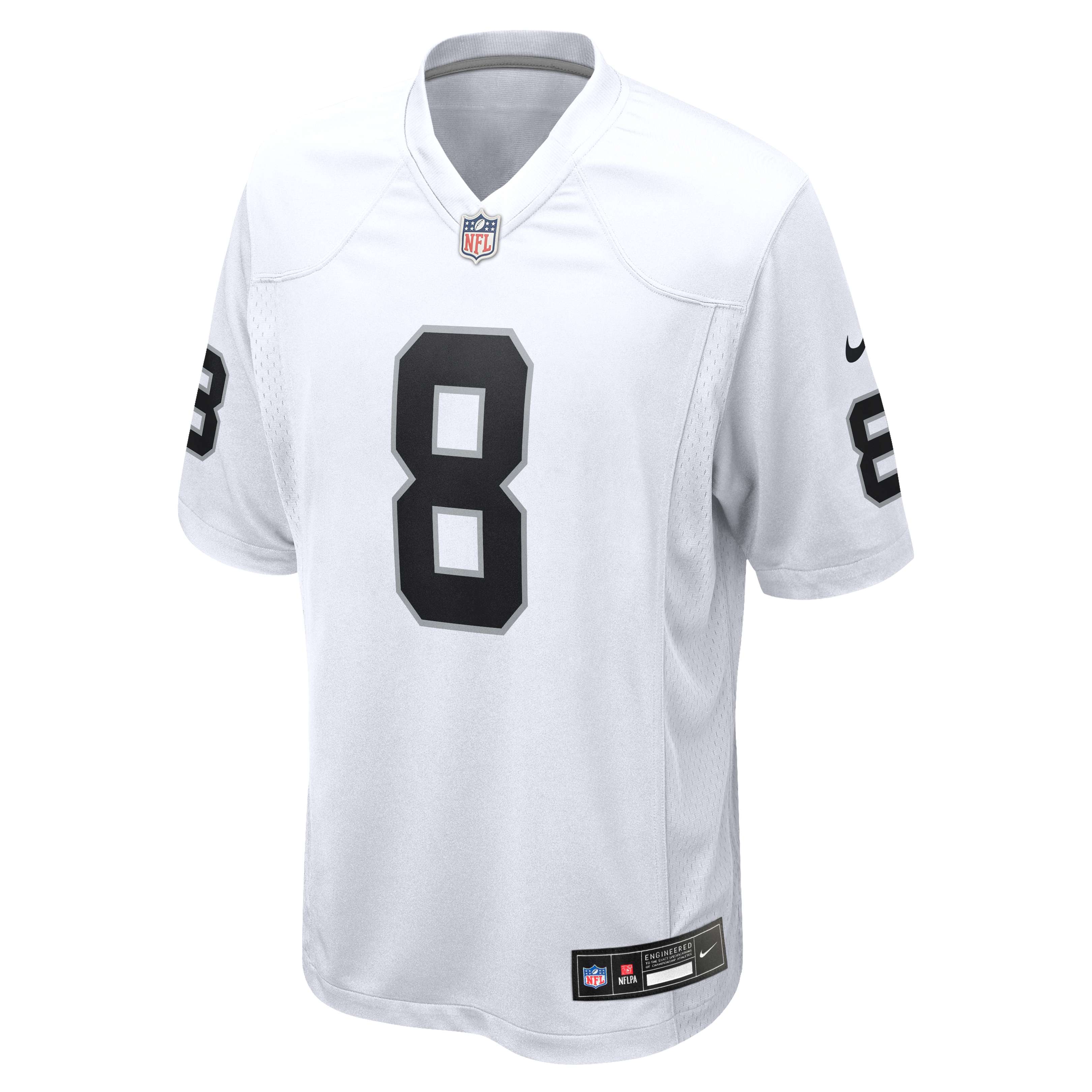 Maillot de joueur Nike Kirk Cousins ​​blanc des Raiders Las Vegas pour homme