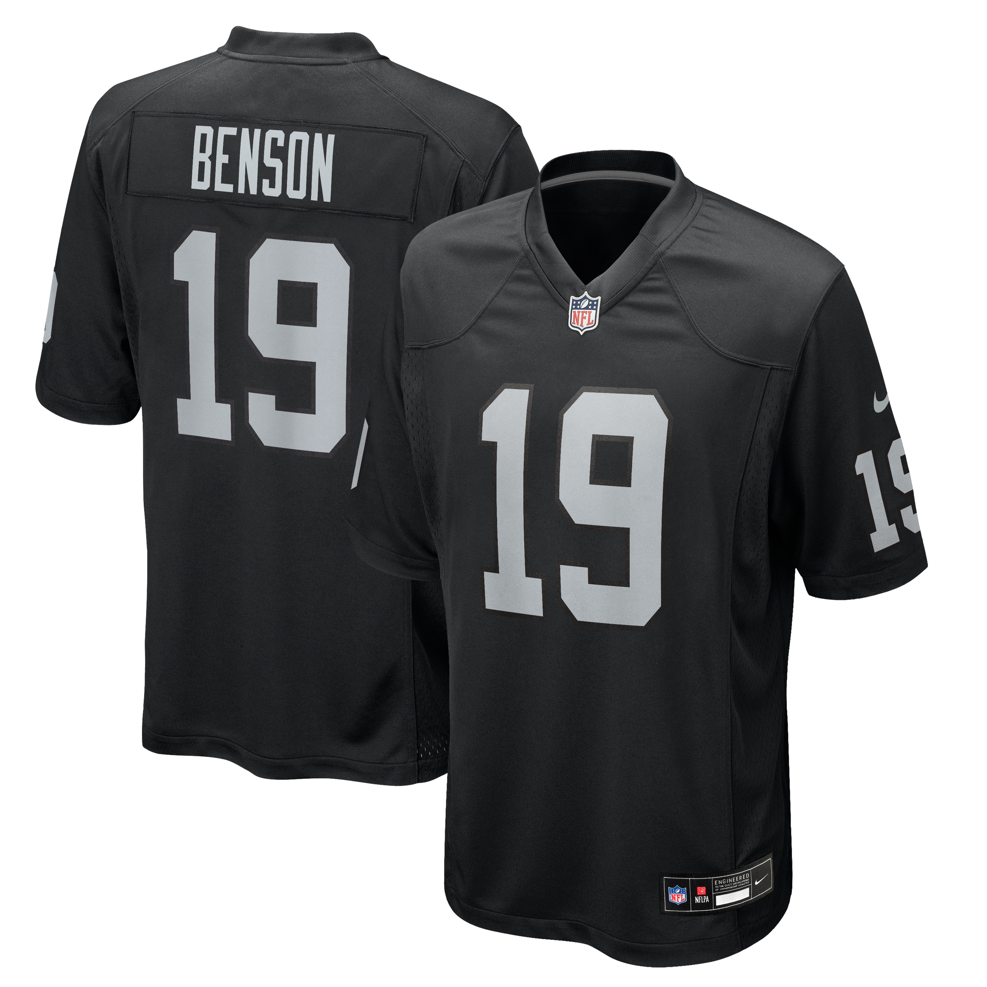 Men's Nike Malik Benson Black Las Vegas Raiders Team Game Jersey