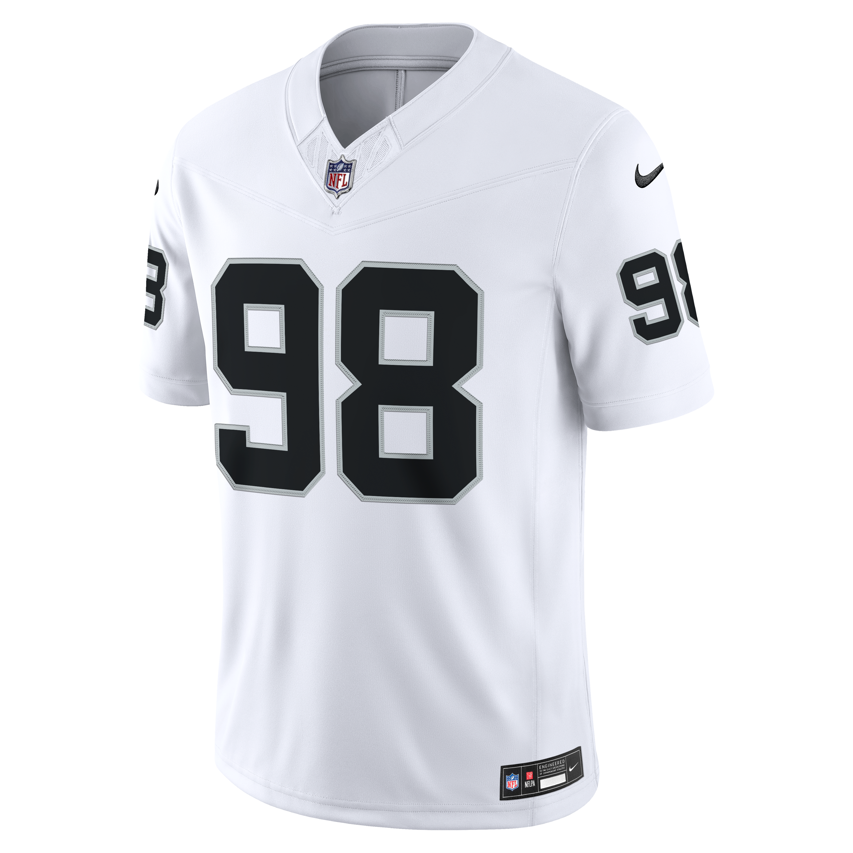 Men's Nike Maxx Crosby White Las Vegas Raiders Vapor F.U.S.E. Stitched Limited Jersey