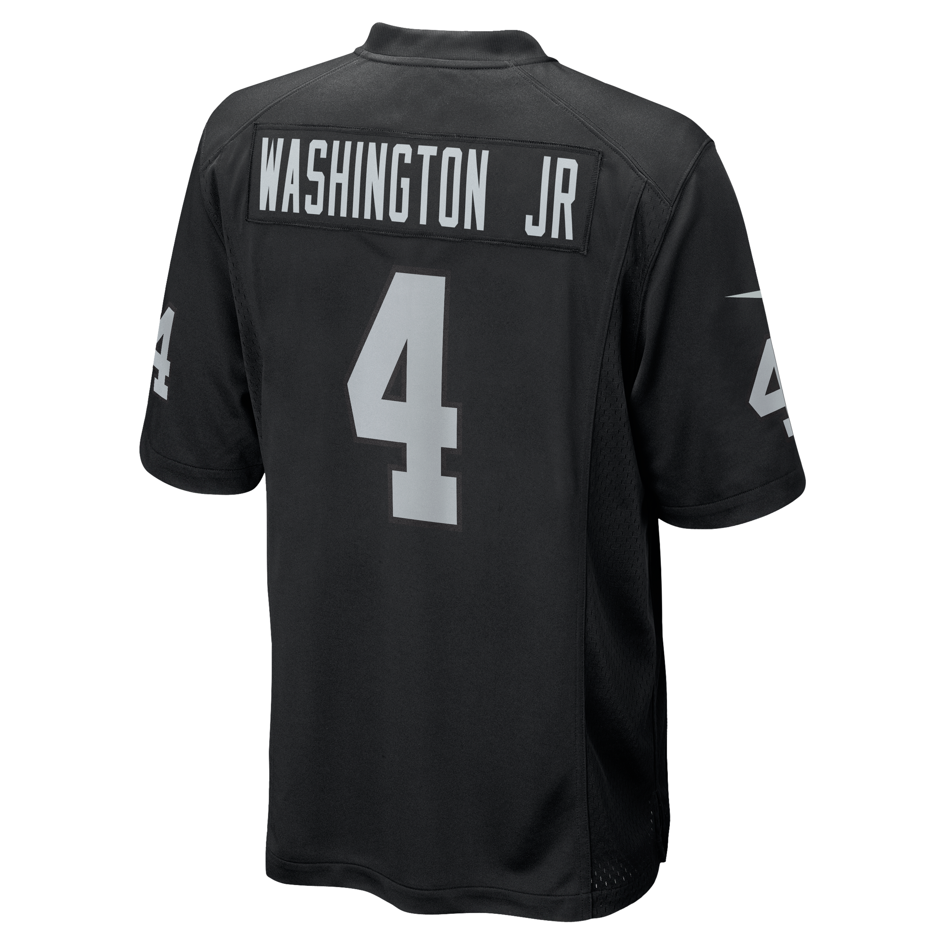 Men's Nike Mike Washington Jr. Black Las Vegas Raiders Team Game Jersey