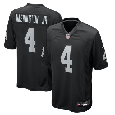 Mike Washington Jr. Las Vegas Raiders Nike Team Game Jersey - Black