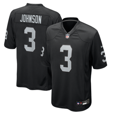 Taron Johnson Las Vegas Raiders Nike Team Game Jersey - Black