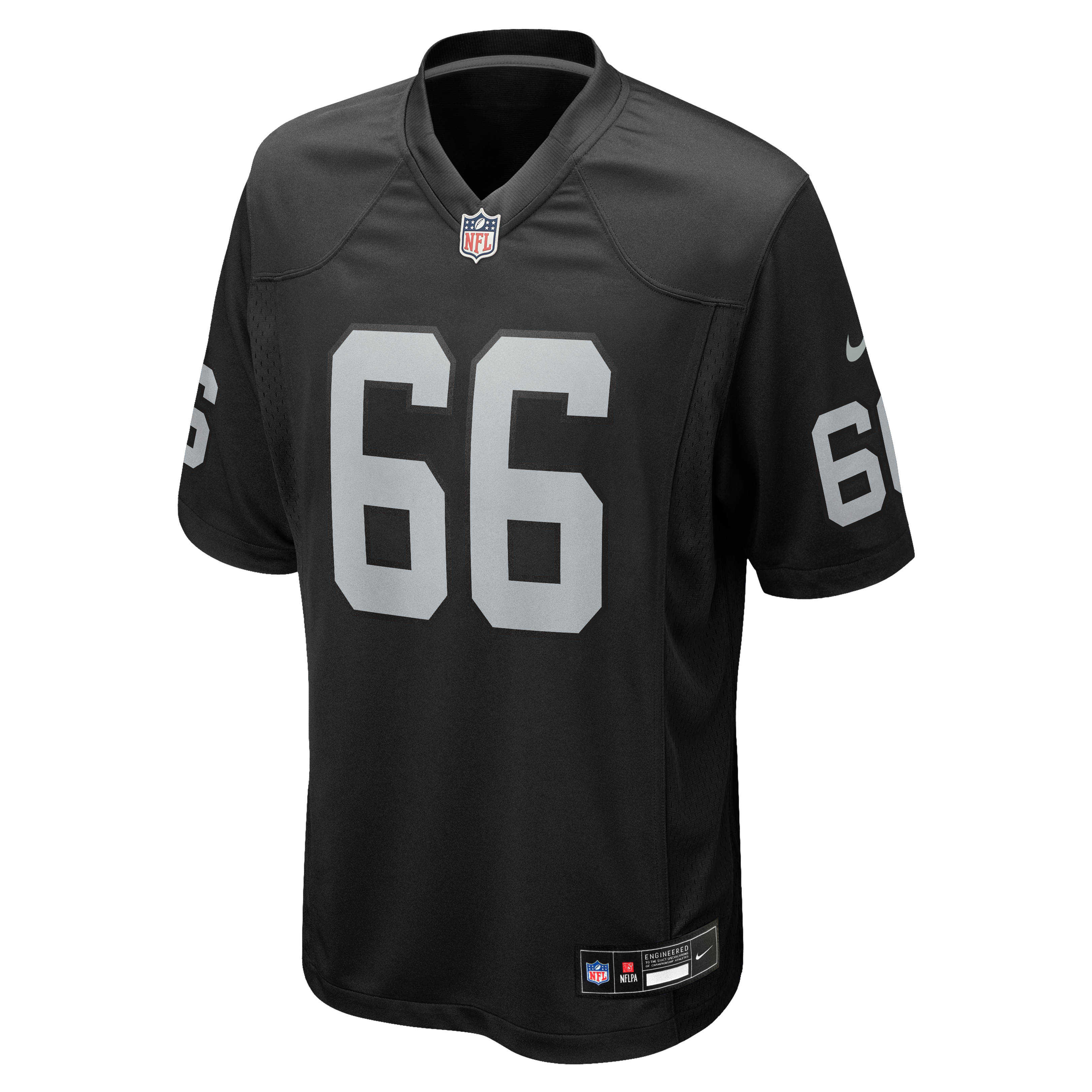 Maillot de match Nike Trey Zuhn III noir pour homme, Las Vegas Raiders