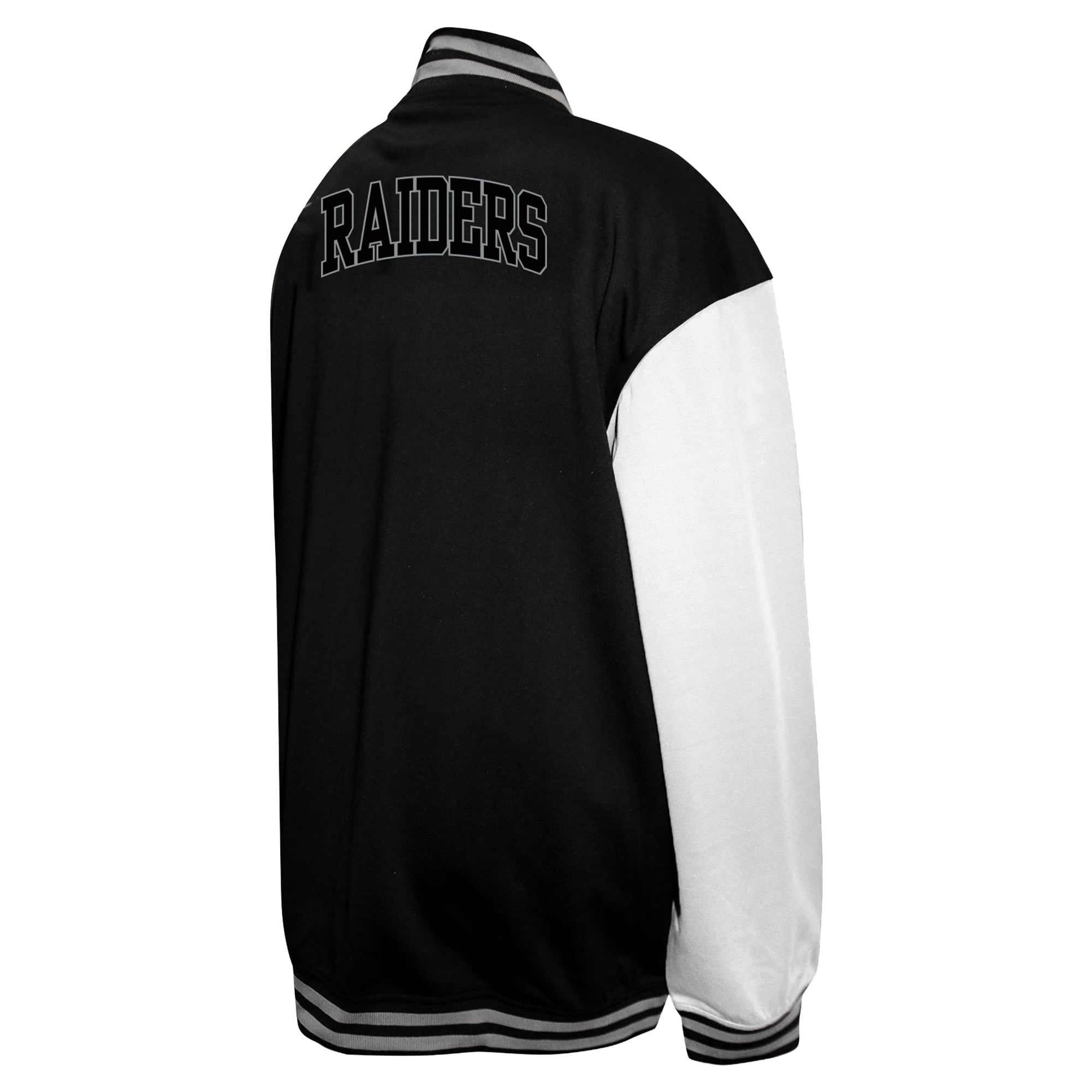 Men's Profile  Black Las Vegas Raiders Big & Tall Full-Snap Varsity Jacket