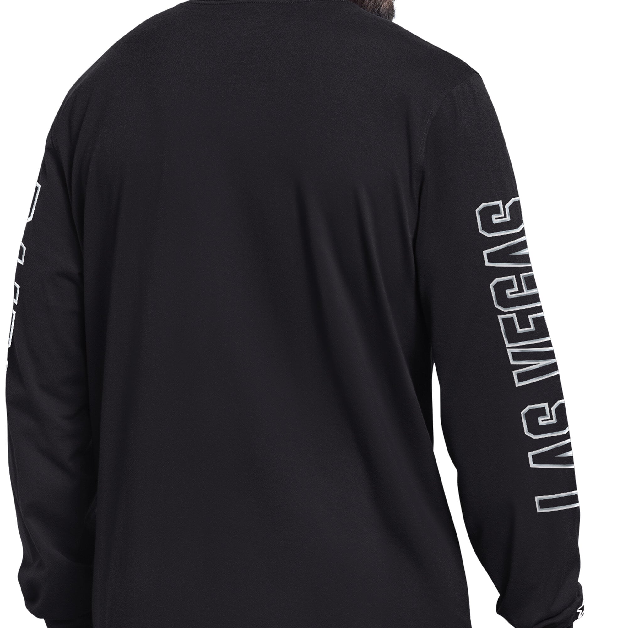 T-shirt à manches longues Starter Black Las Vegas Raiders Clutch Hit II pour homme