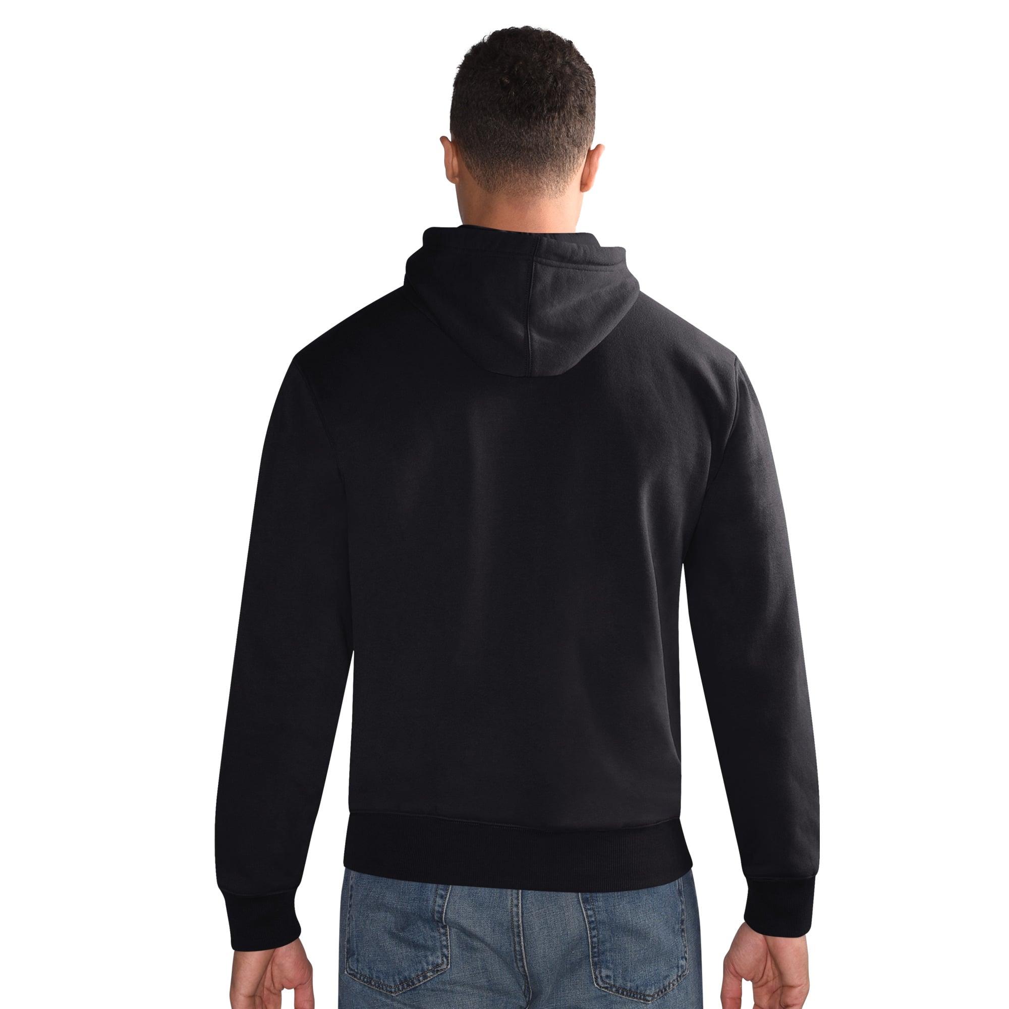 Men's Starter  Black Las Vegas Raiders Hoodie and Cuffed Knit Hat Combo Pack
