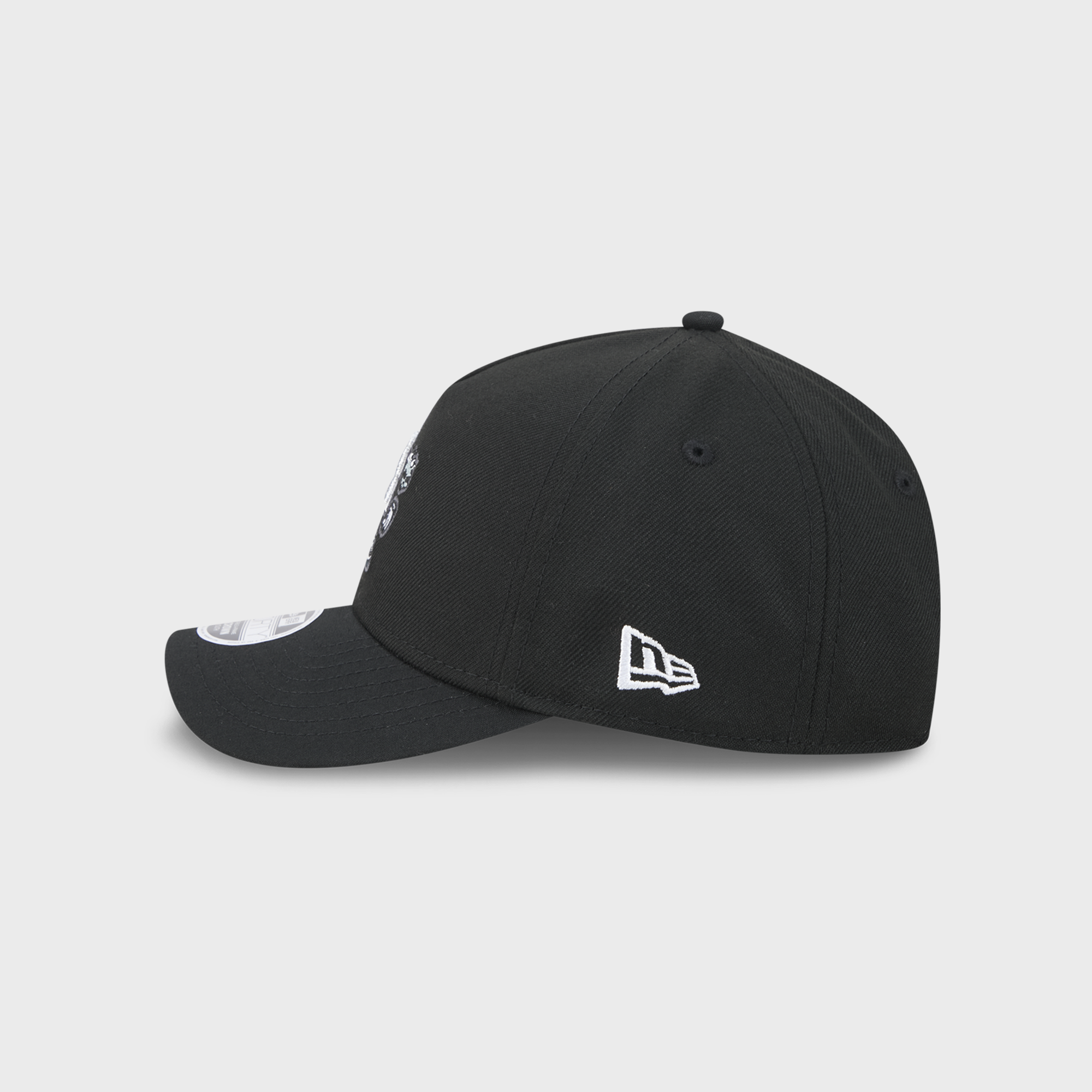 Casquette ajustable New Era 9FORTY M-Crown A-Frame noire à motif Las Vegas Raiders pour enfants d'âge préscolaire