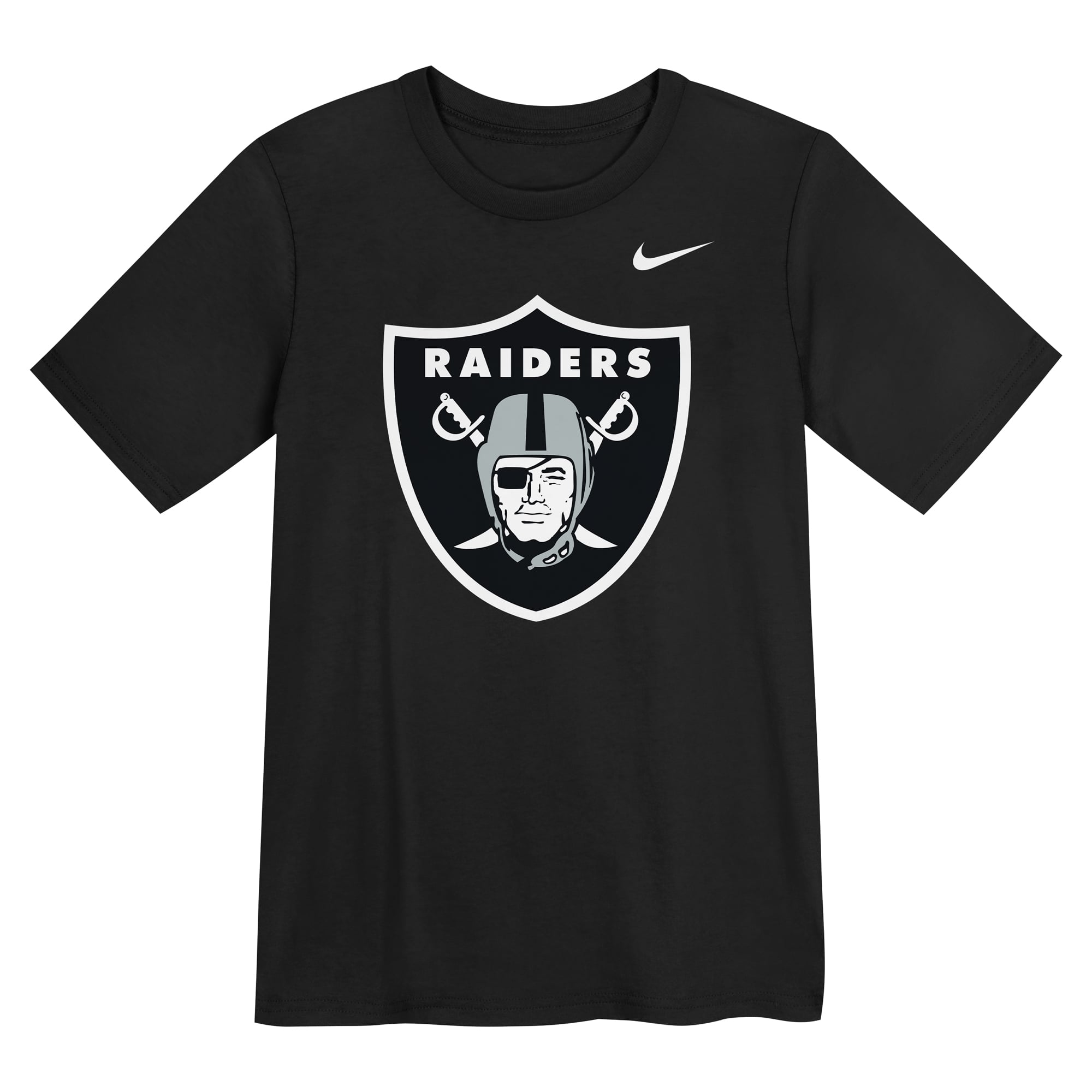T-shirt Nike noir avec logo des Raiders de Las Vegas pour enfants d'âge préscolaire