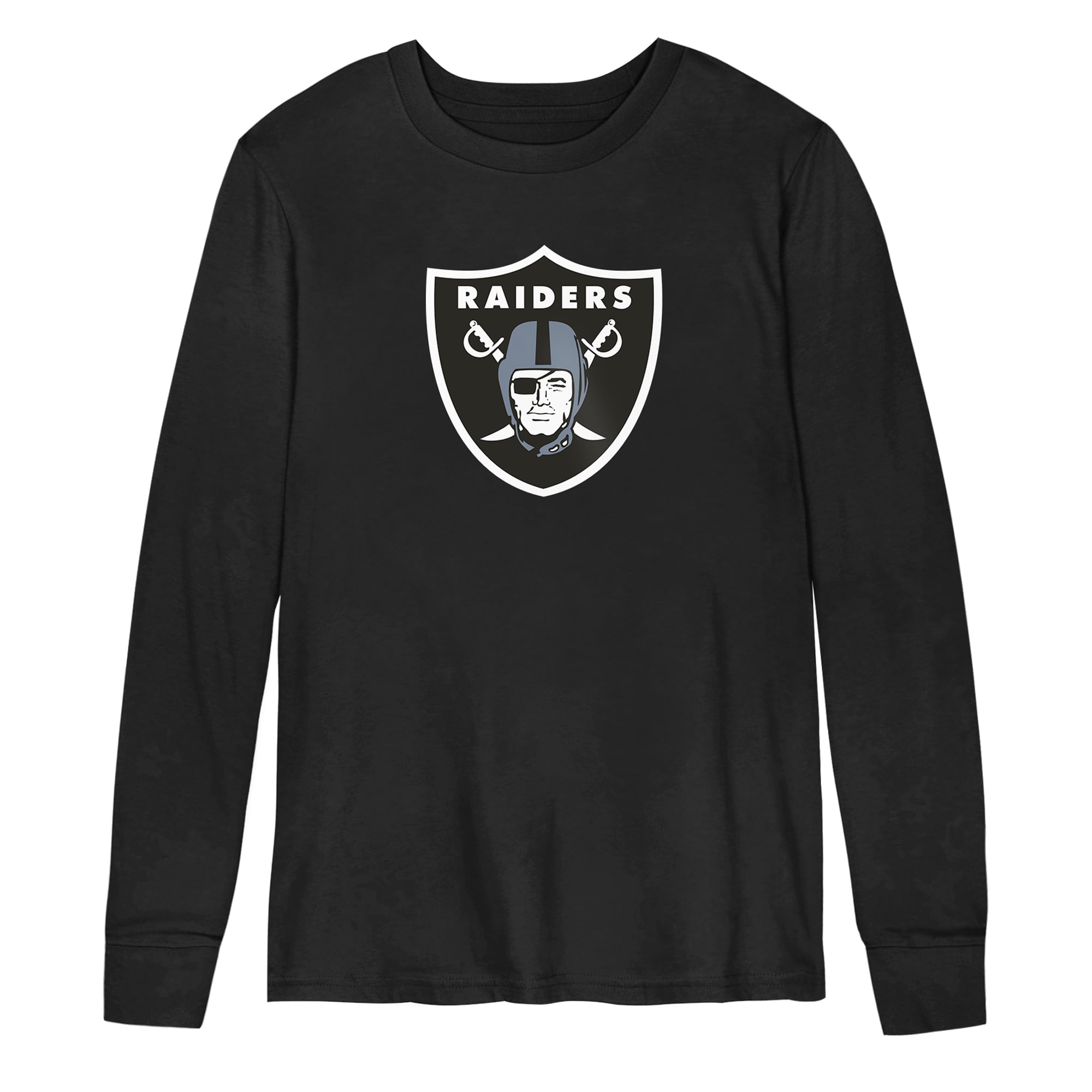 Preschool Outerstuff Black Las Vegas Raiders Primary Logo Long Sleeve T-Shirt