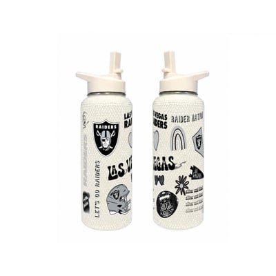Las Vegas Raiders The Memory Company 34oz. Bling Quencher Bottle