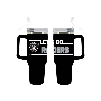 Las Vegas Raiders The Memory Company 40oz. Stainless Steel Team Color Tumbler with Flip Straw